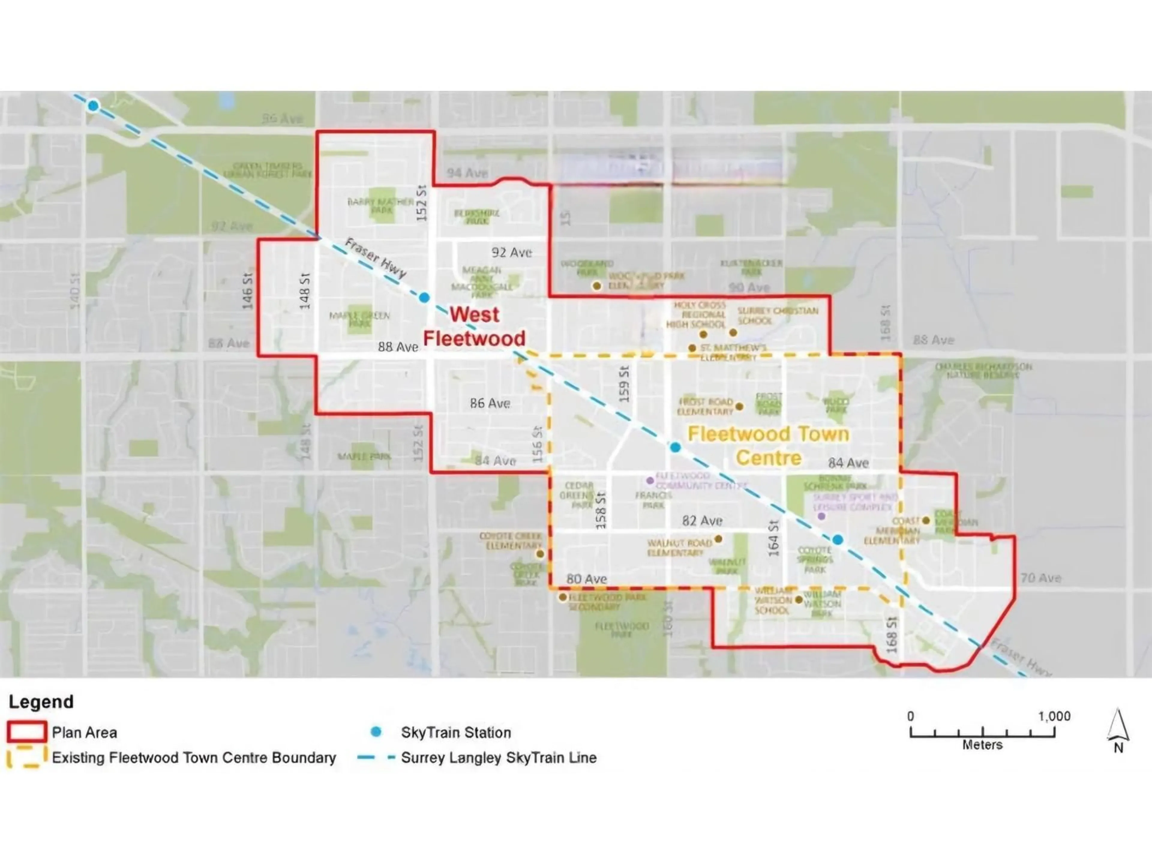 Picture of a map for 8816 157, Surrey British Columbia V4N2Y8