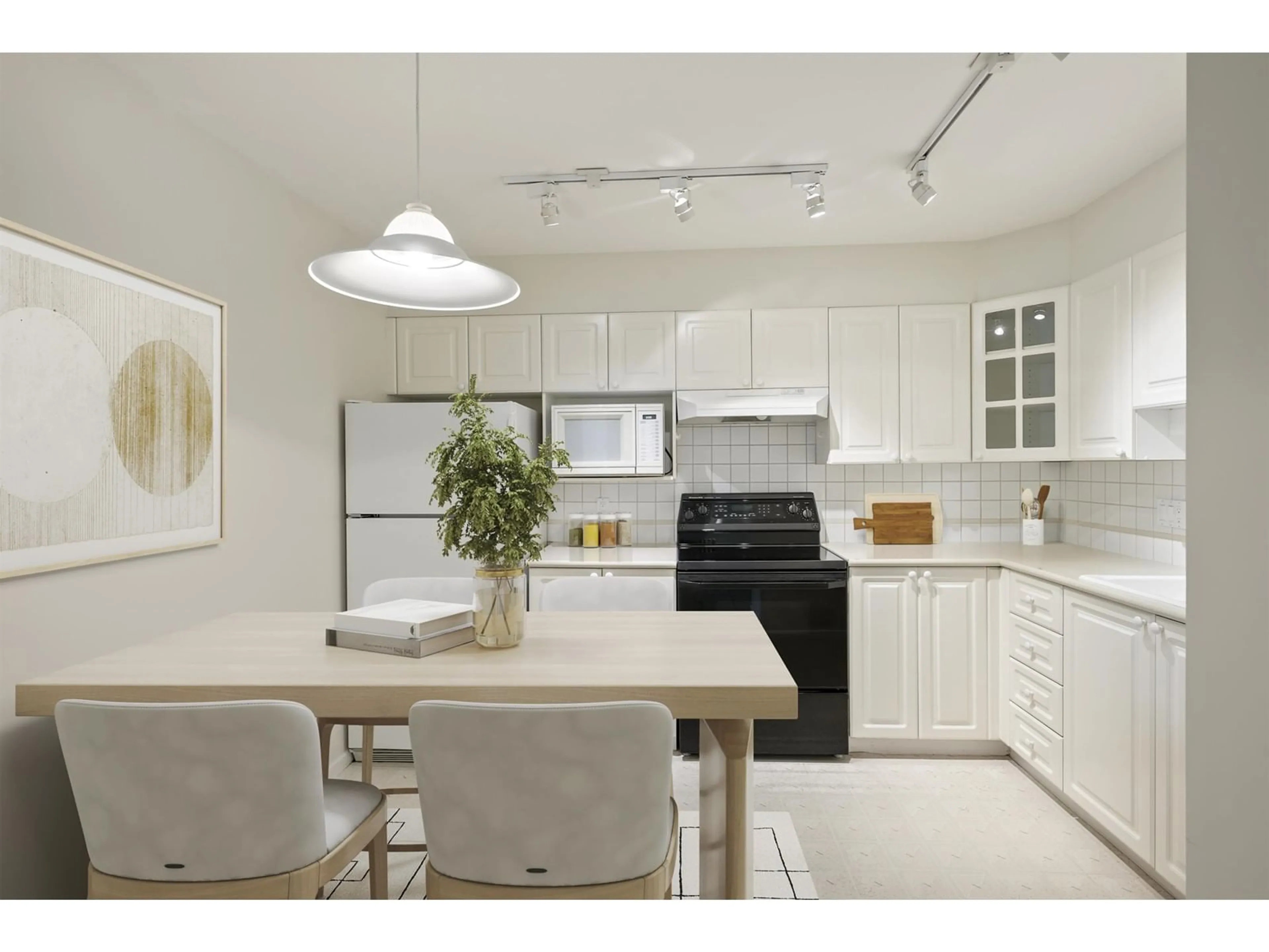 Open concept kitchen, ceramic/tile floor for 401 - 1575 BEST, White Rock British Columbia V4B5K1