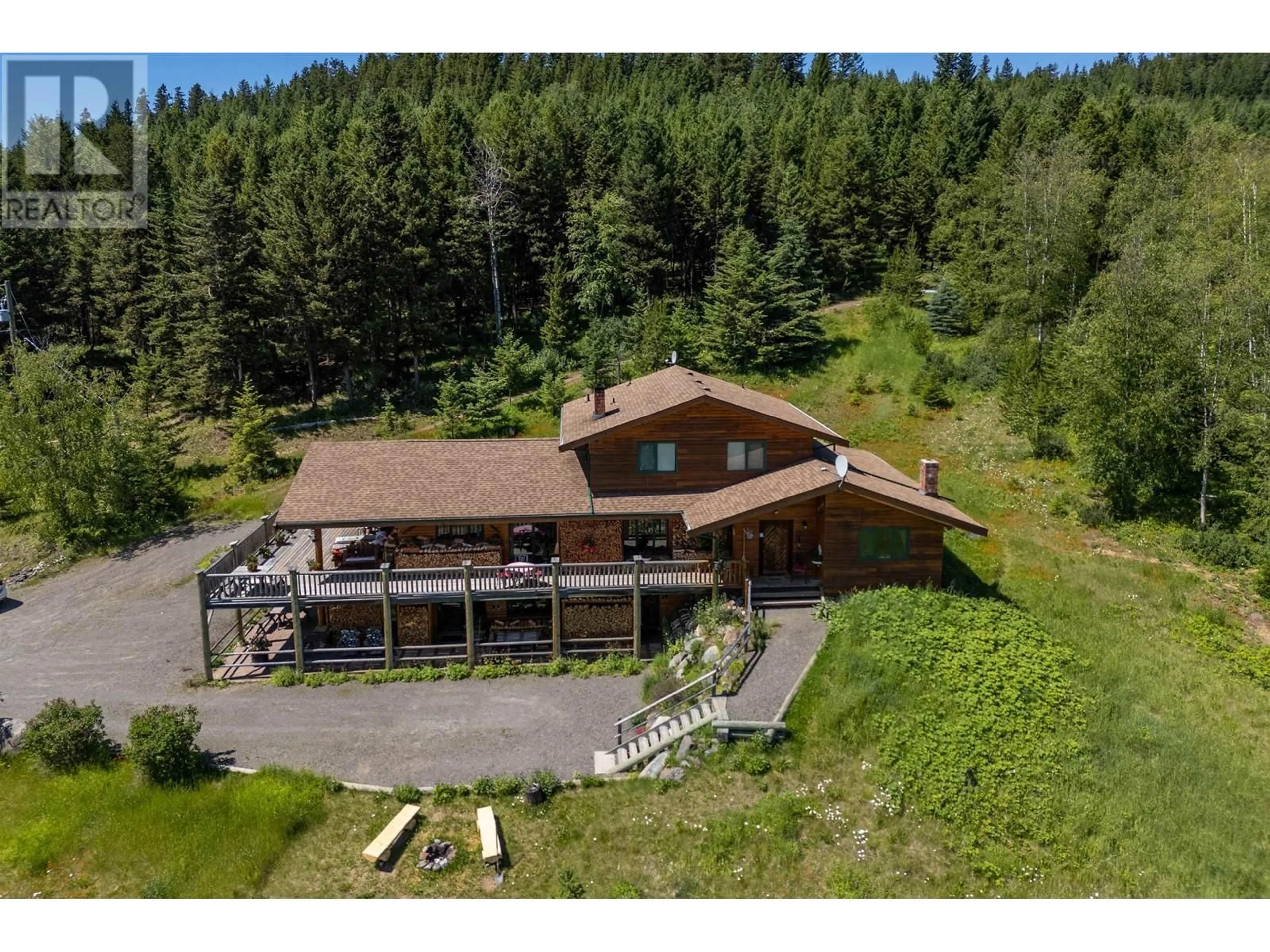 A pic from outside/outdoor area/front of a property/back of a property/a pic from drone, unknown for 7649 JULSRUD ROAD, Deka Lake / Sulphurous / Hathaway Lakes British Columbia V0K1X3