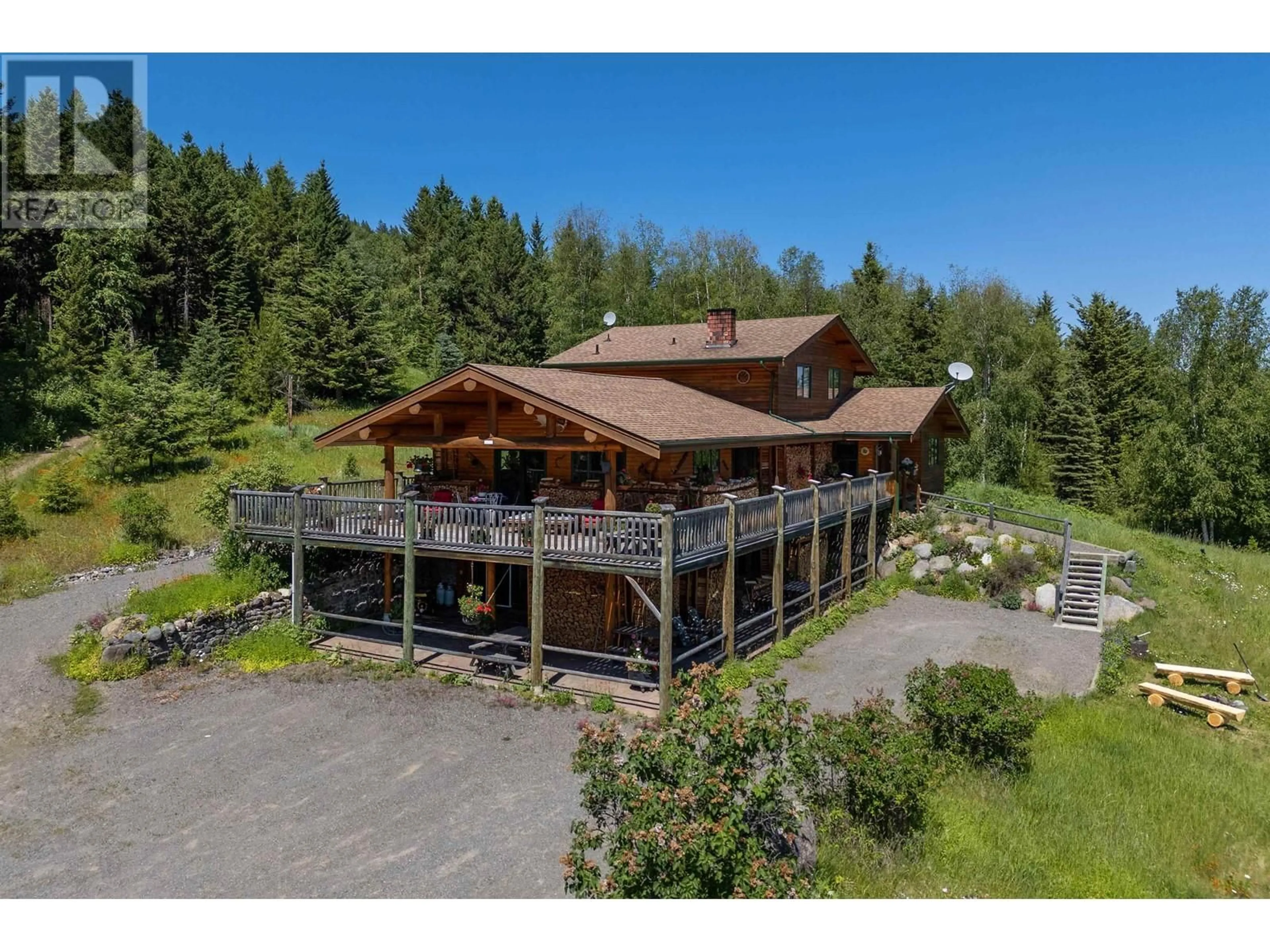 A pic from outside/outdoor area/front of a property/back of a property/a pic from drone, unknown for 7649 JULSRUD ROAD, Deka Lake / Sulphurous / Hathaway Lakes British Columbia V0K1X3