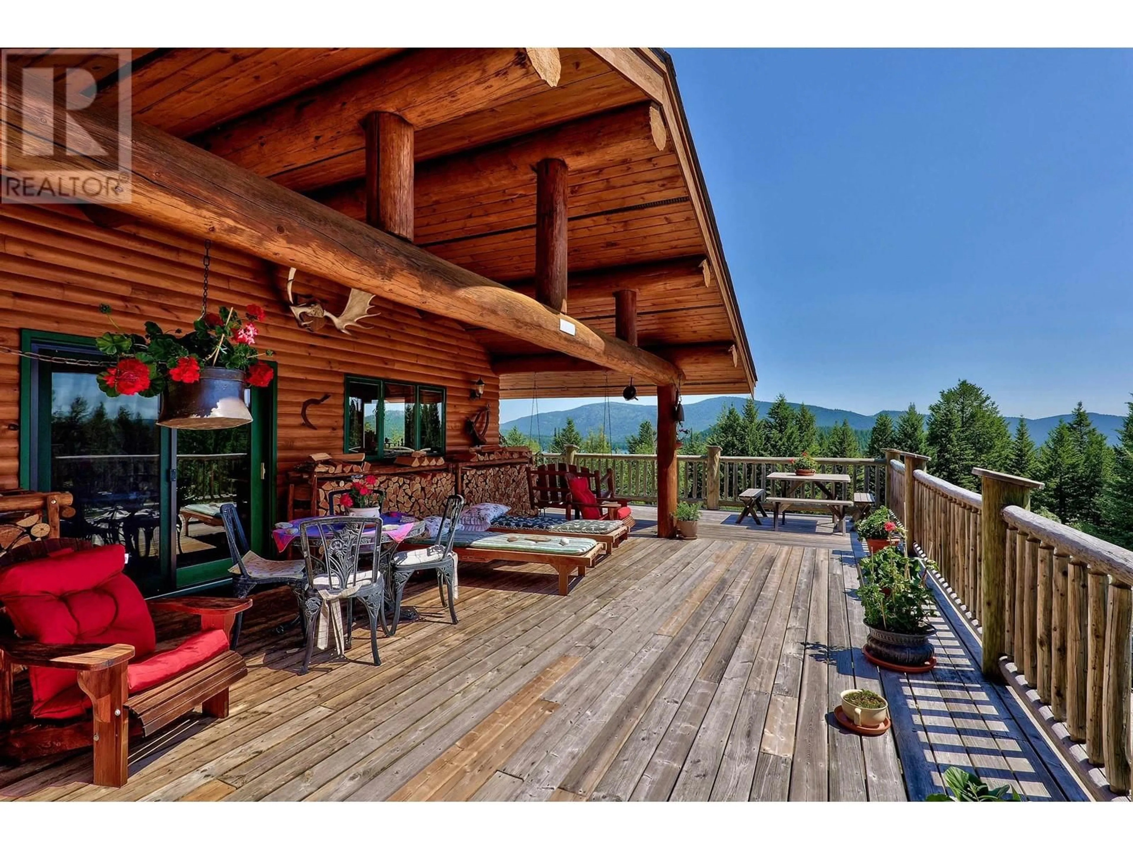 Patio, mountain view for 7649 JULSRUD ROAD, Deka Lake / Sulphurous / Hathaway Lakes British Columbia V0K1X3