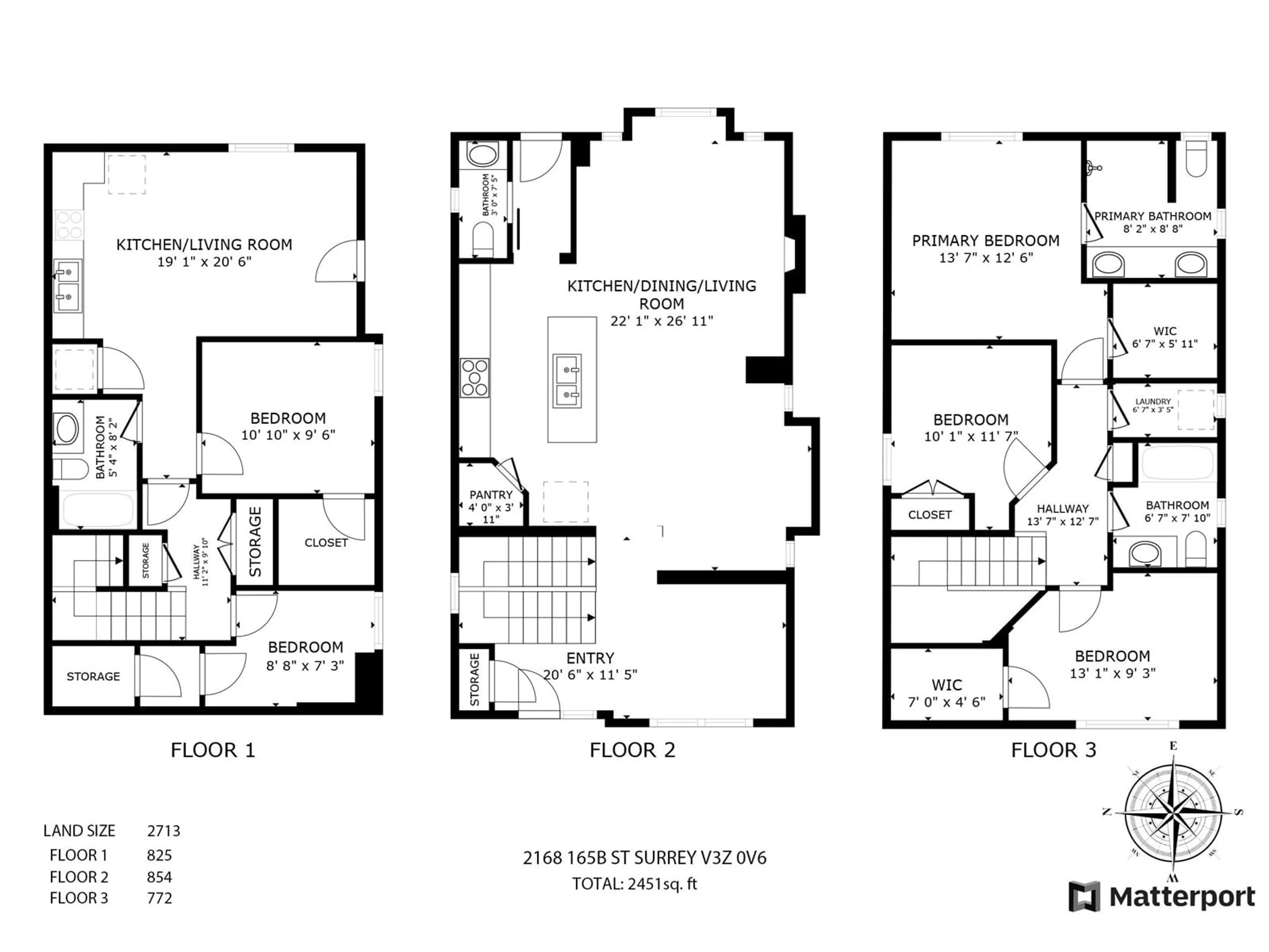 Floor plan for 2168 165B, Surrey British Columbia V3Z0V6