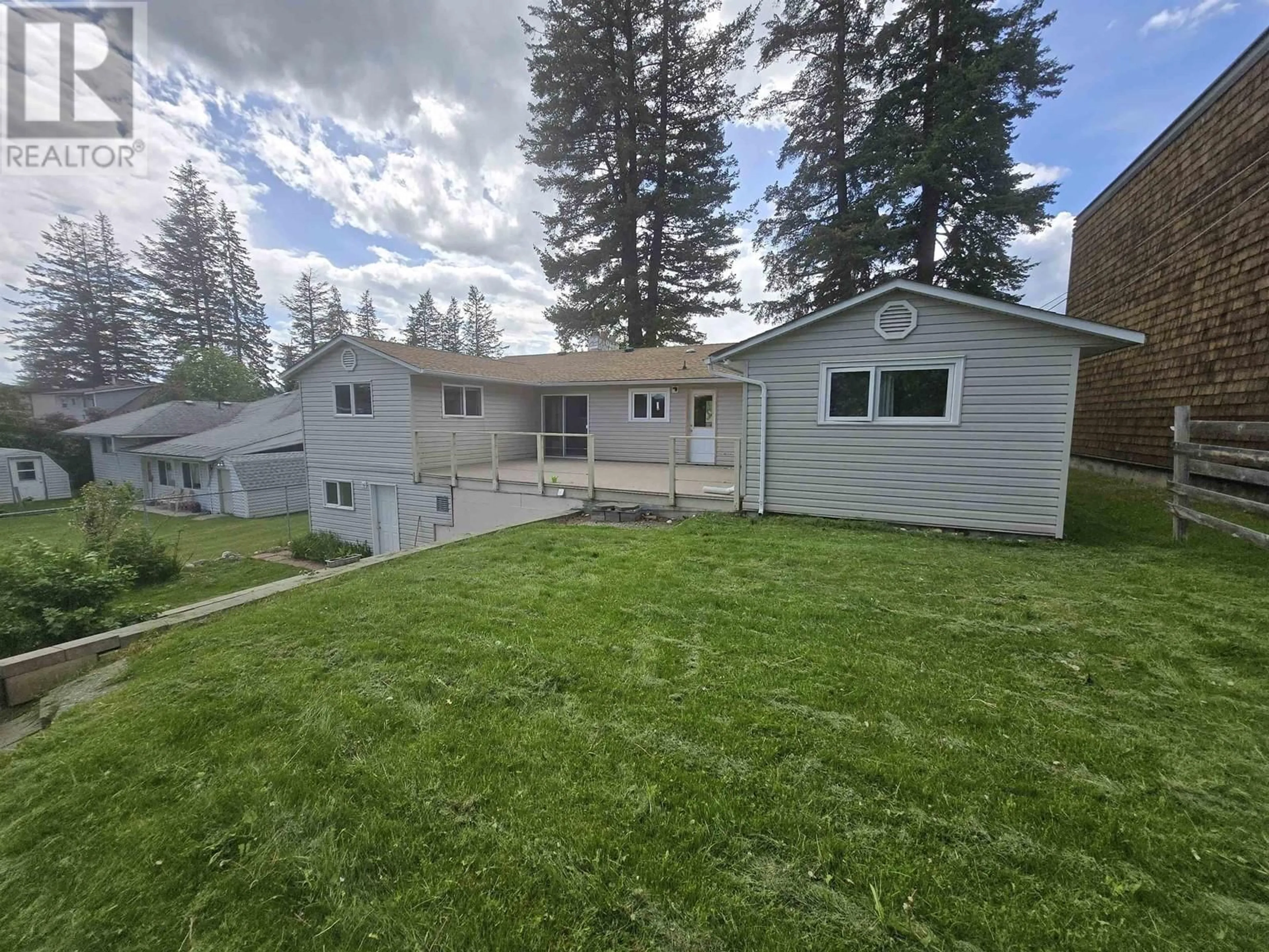 A pic from outside/outdoor area/front of a property/back of a property/a pic from drone, mountain view for 768 VAUGHAN STREET, Quesnel British Columbia V2J2T5