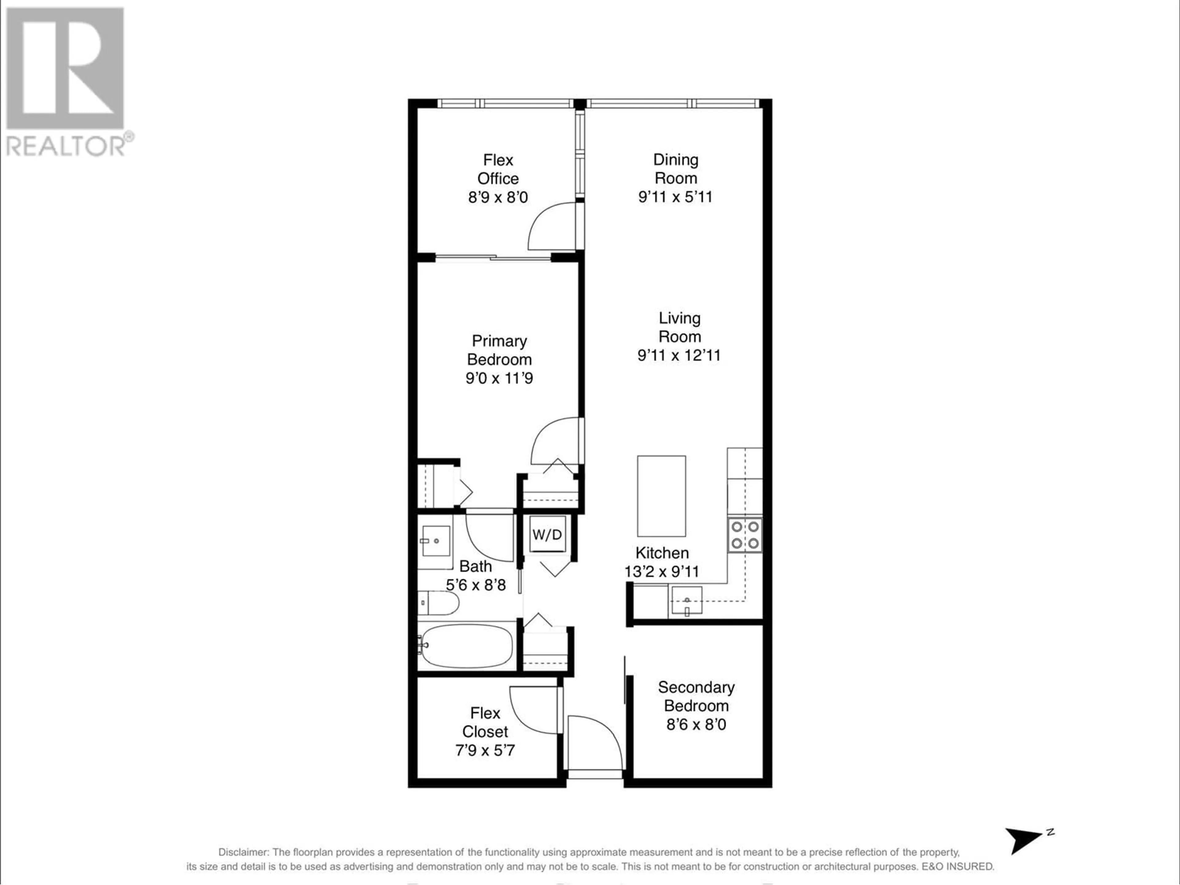Floor plan for 208 - 445 2ND AVENUE, Vancouver British Columbia V5Y0E8