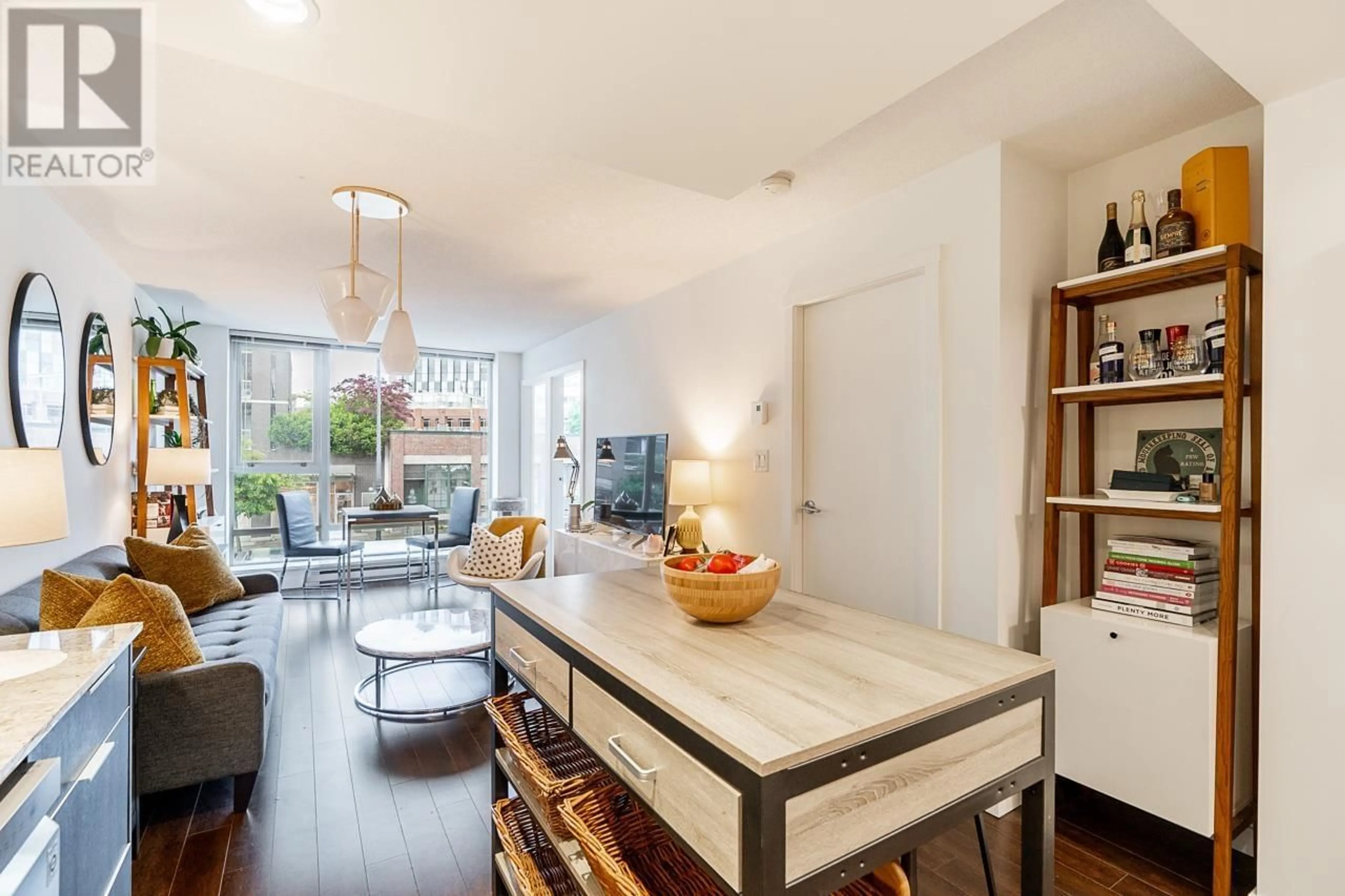 Open concept kitchen, ceramic/tile floor for 208 - 445 2ND AVENUE, Vancouver British Columbia V5Y0E8