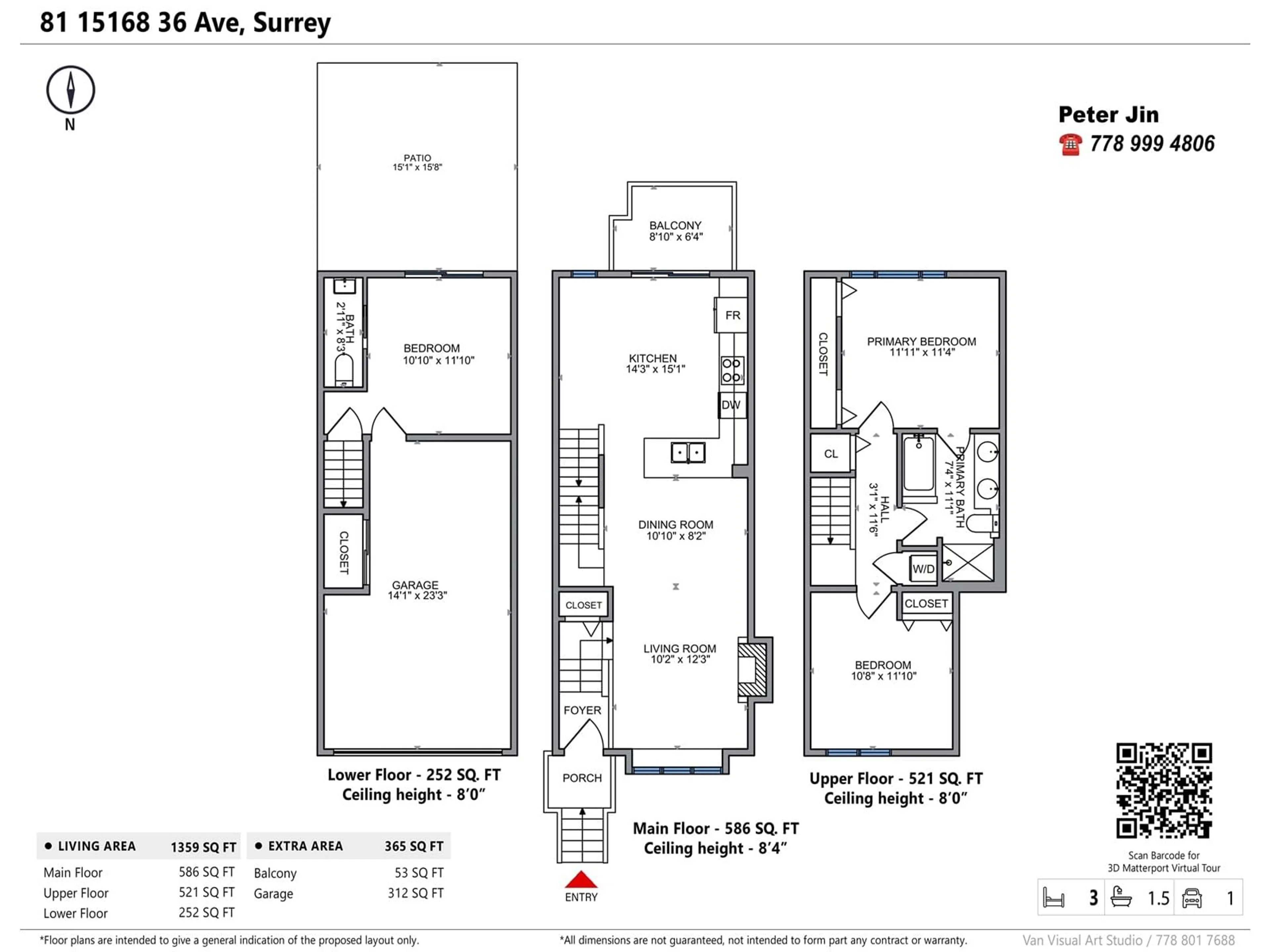 Floor plan for 81 - 15168 36, Surrey British Columbia V3Z0Z6