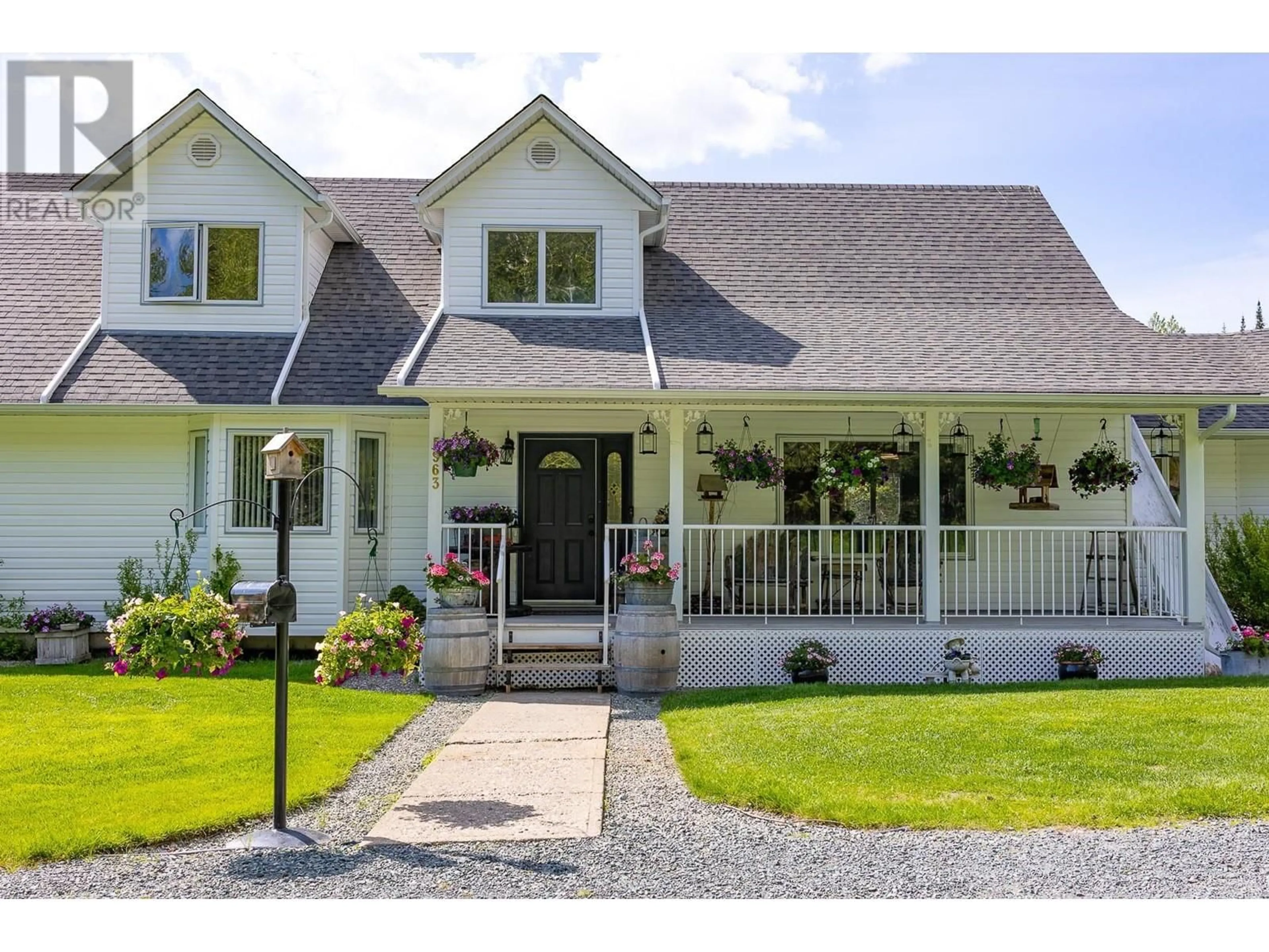 Home with vinyl exterior material, street for 5963 FERGUSON LAKE ROAD, Prince George British Columbia V2K5V2