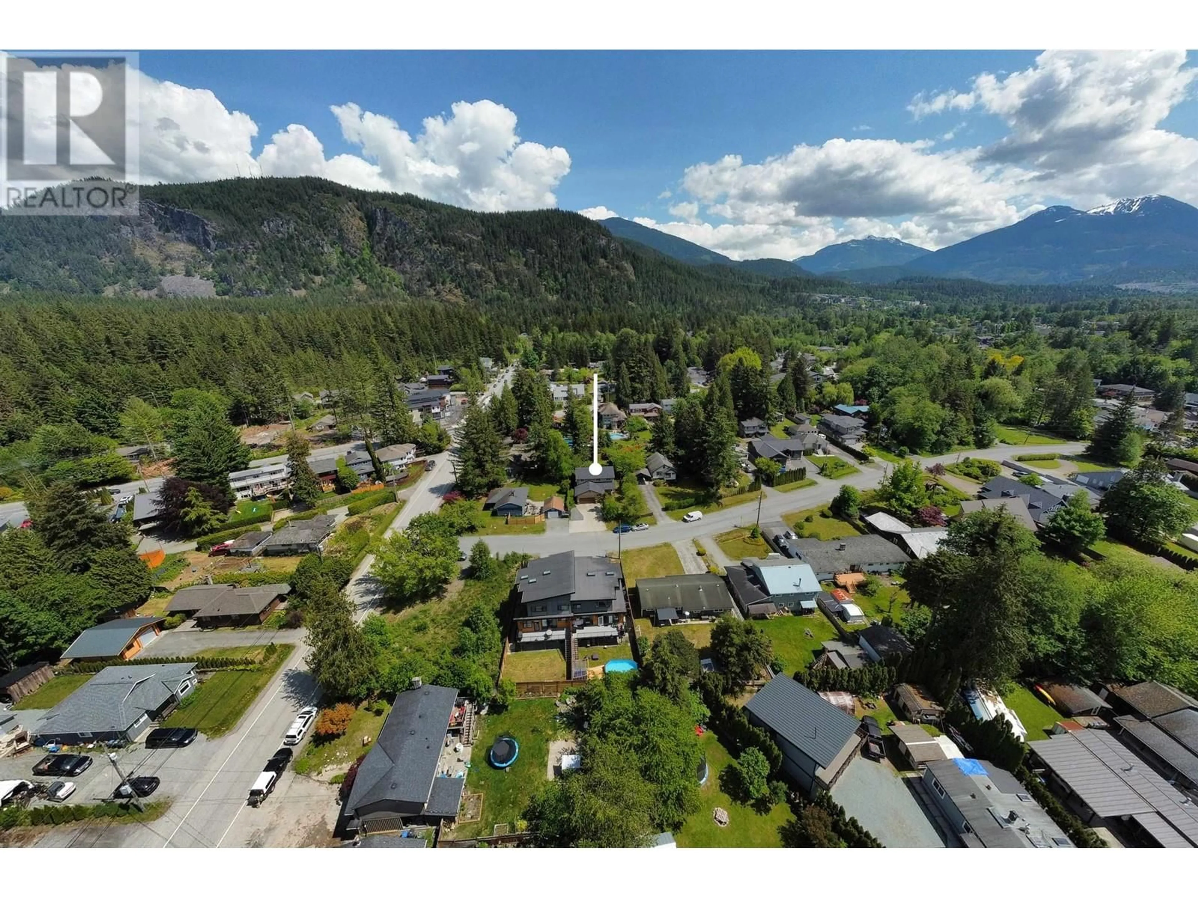 A pic from outside/outdoor area/front of a property/back of a property/a pic from drone, mountain view for 41766 COTTONWOOD ROAD, Squamish British Columbia V0N3G0