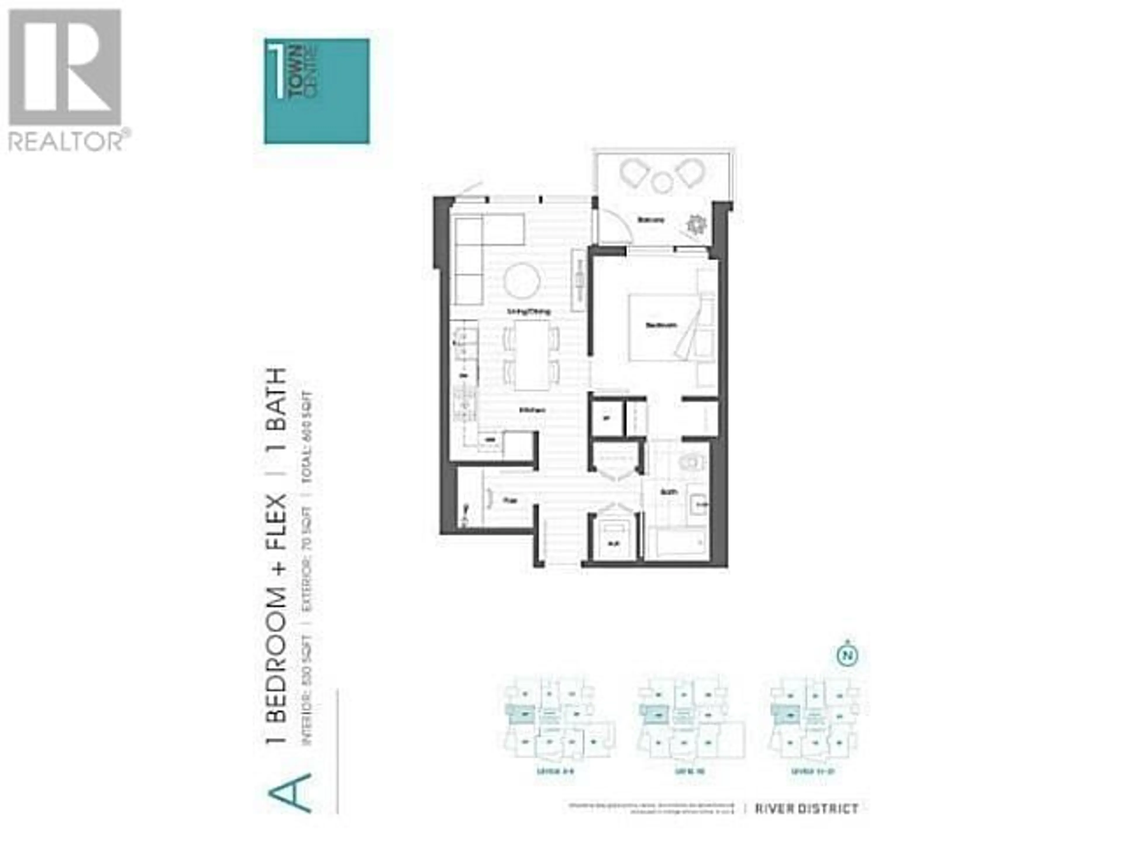 Floor plan for 509 - 8538 RIVER DISTRICT CROSSING, Vancouver British Columbia V5S0C9