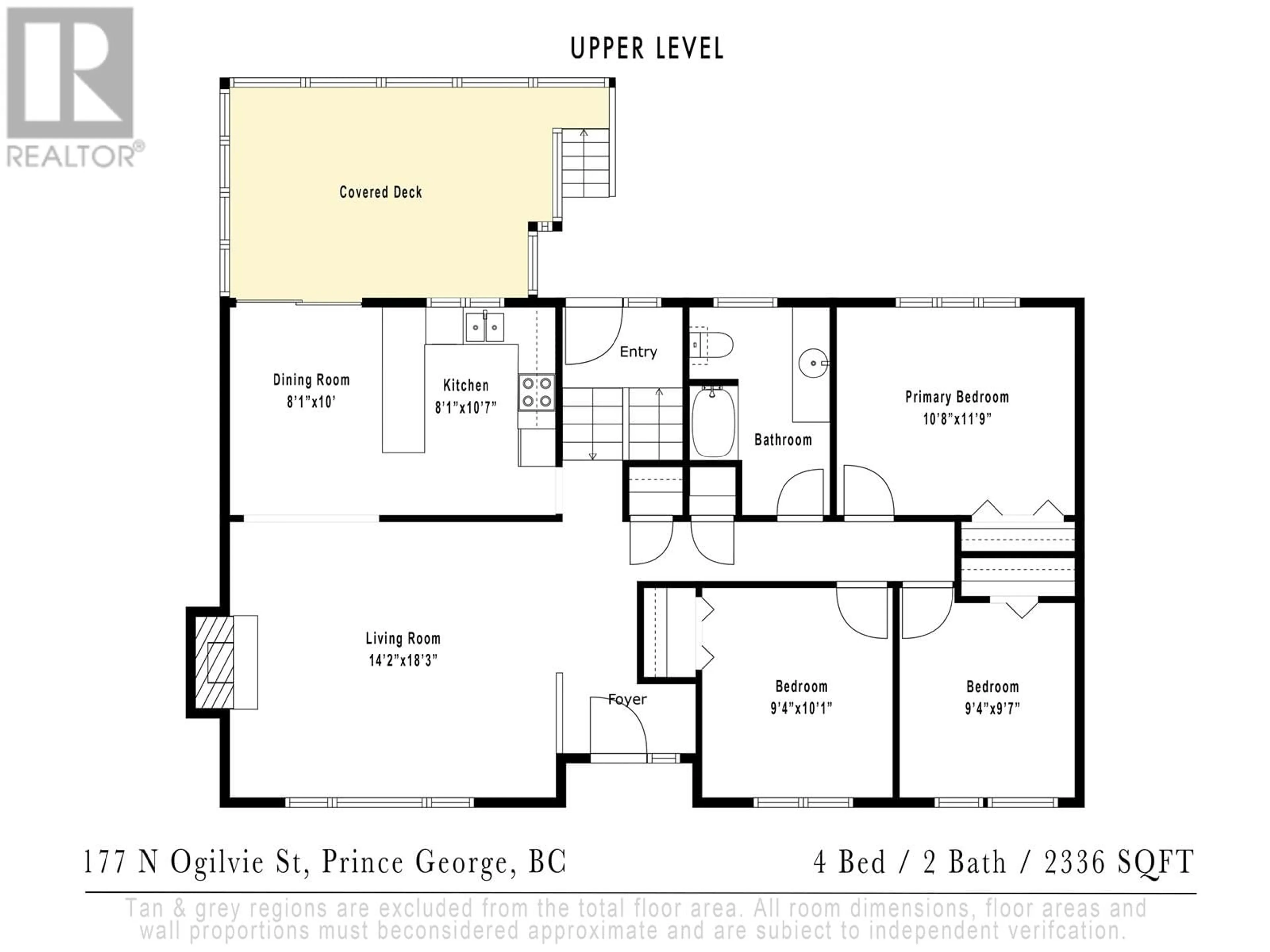 Floor plan for 177 OGILVIE STREET, Prince George British Columbia V2M3H4