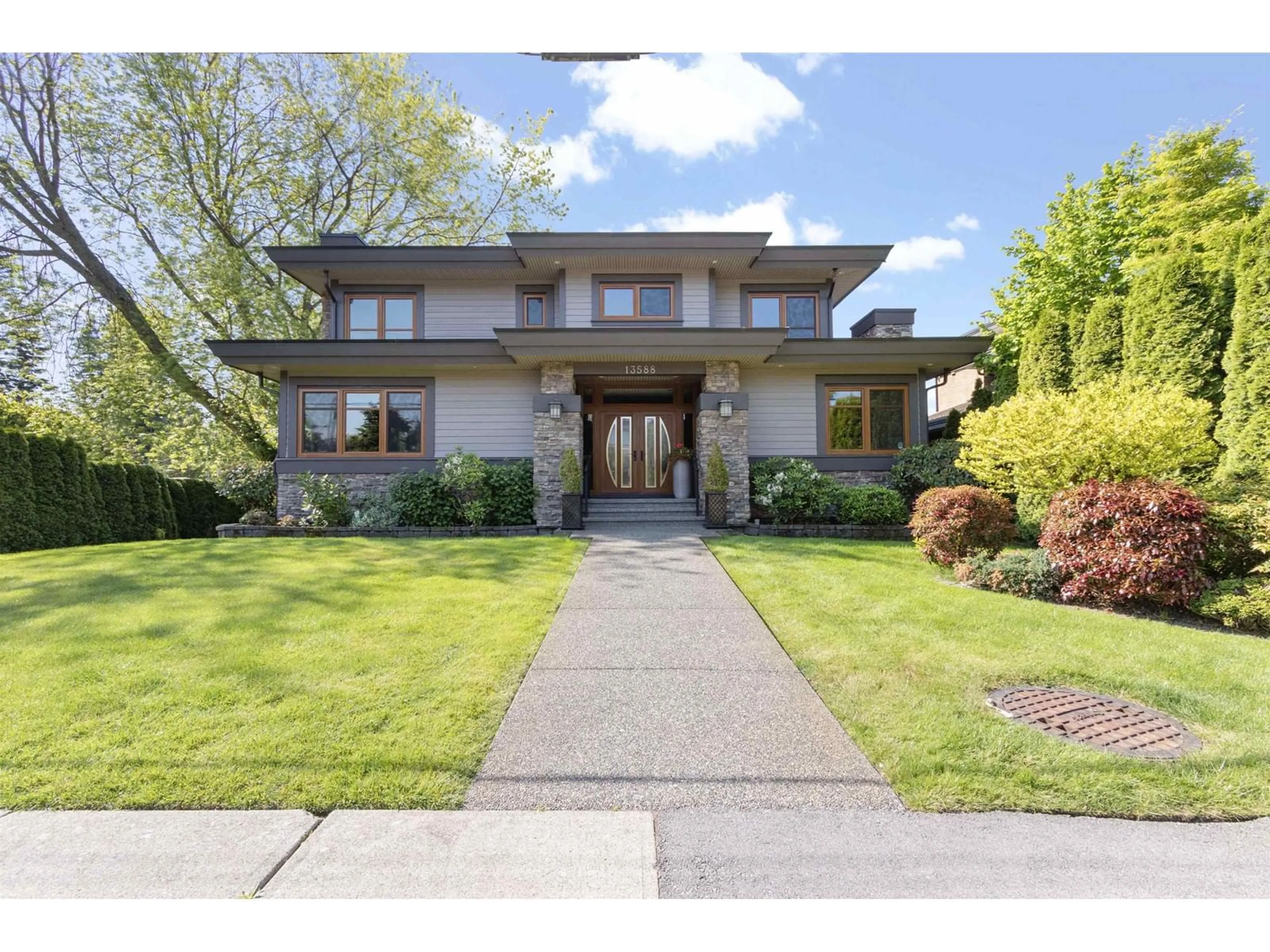 Home with brick exterior material, street for 13588 14, Surrey British Columbia V4A5H5