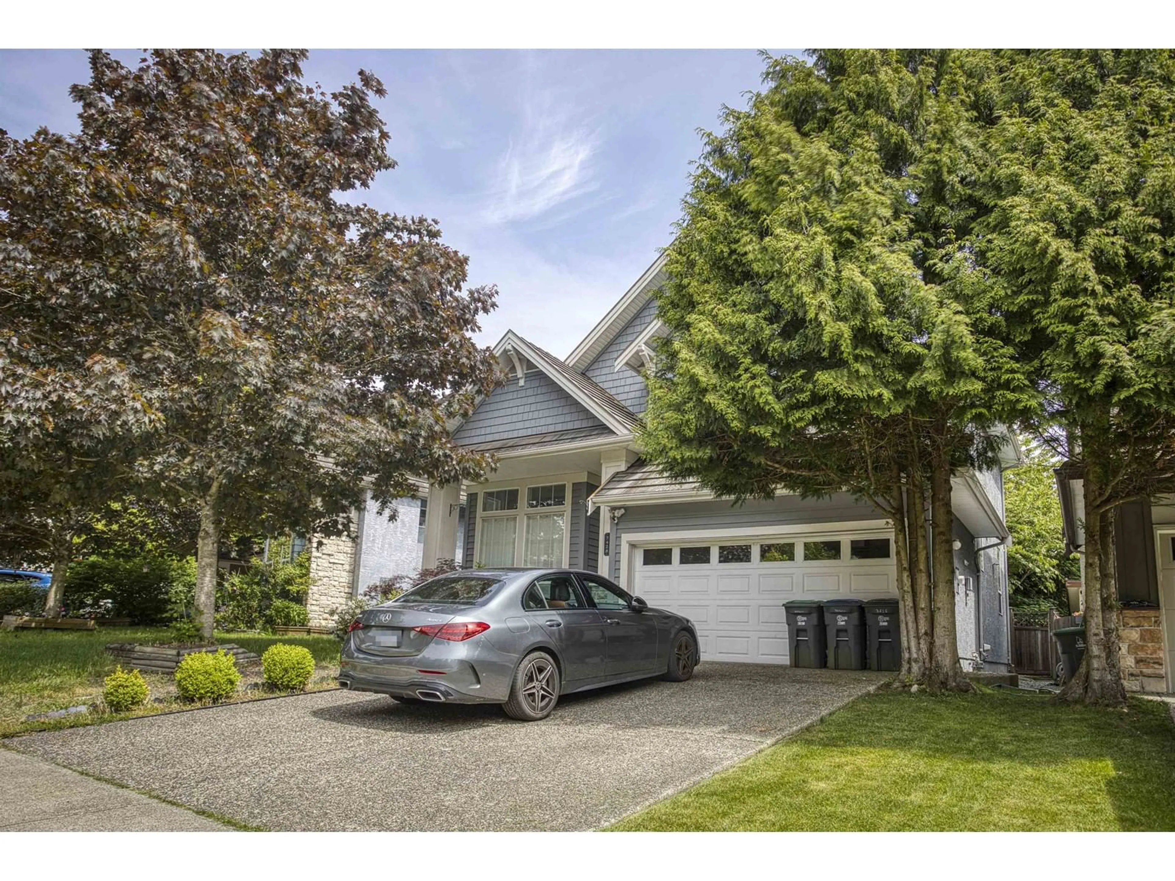 Home with vinyl exterior material, street for 3428 ROSEMARY HEIGHTS, Surrey British Columbia V3Z2L3