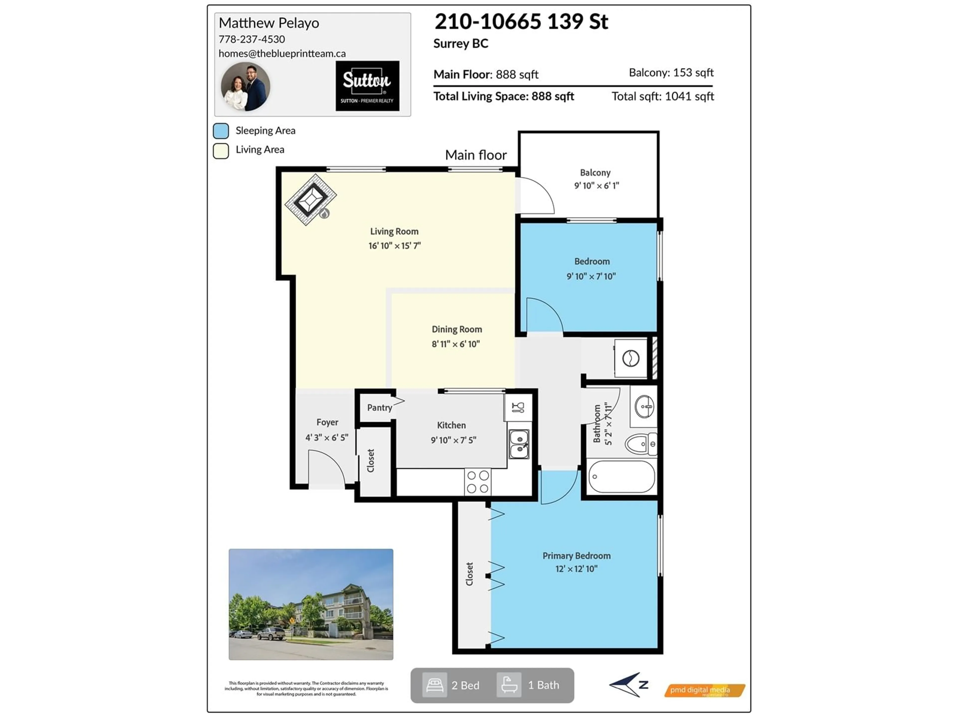 Floor plan for 210 - 10665 139, Surrey British Columbia V3T4L8