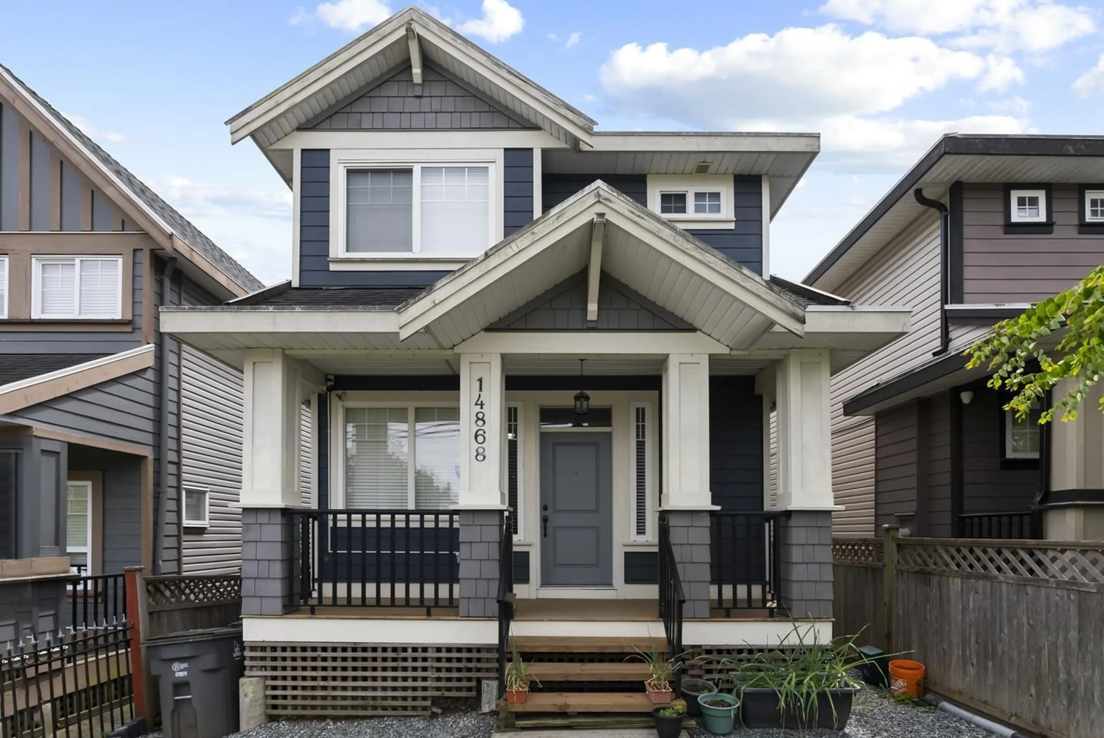 Home with vinyl exterior material, street for 14868 72, Surrey British Columbia V3S2G1