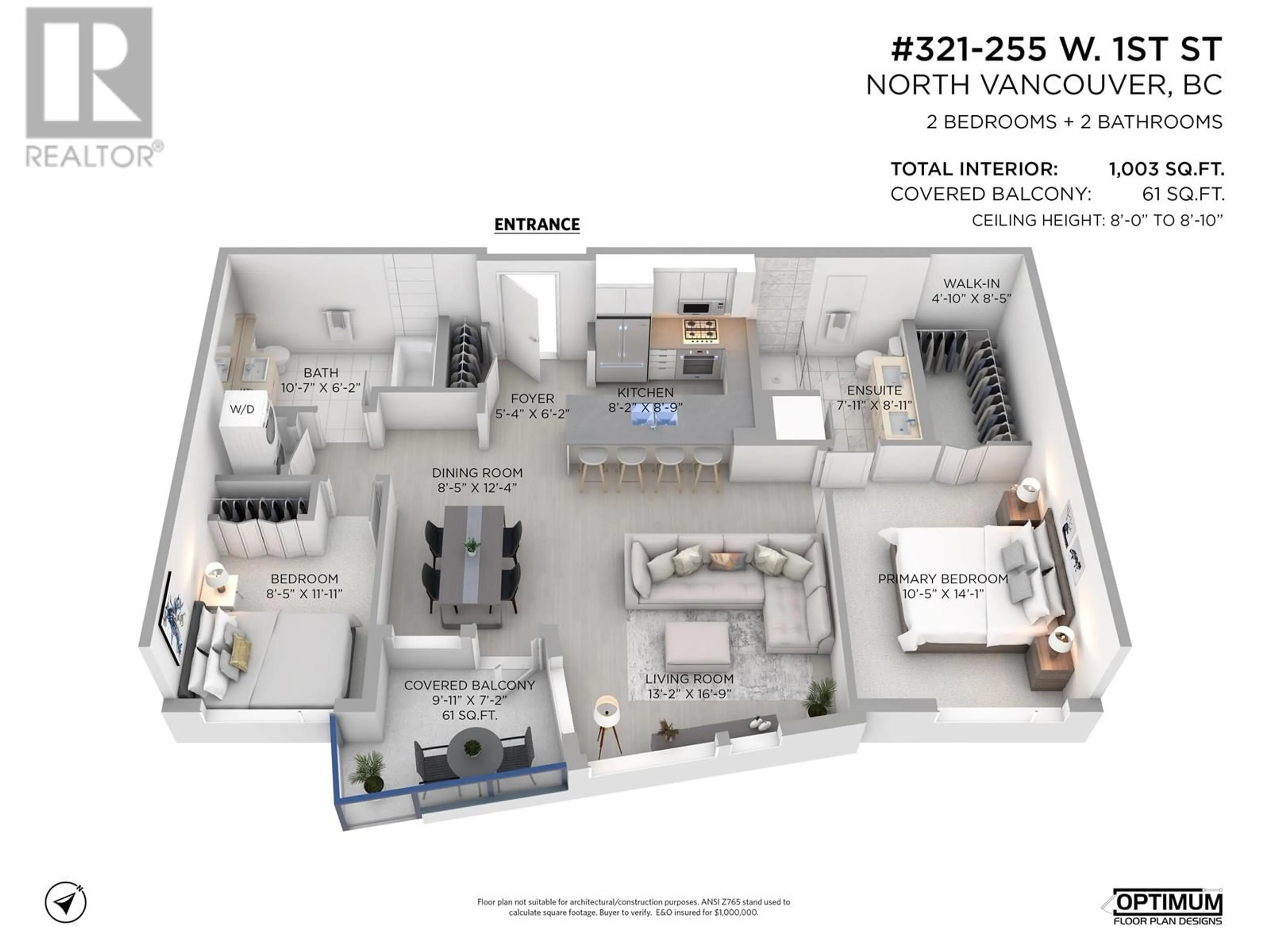 Floor plan for 321 - 255 1ST STREET, North Vancouver British Columbia V7M3G8