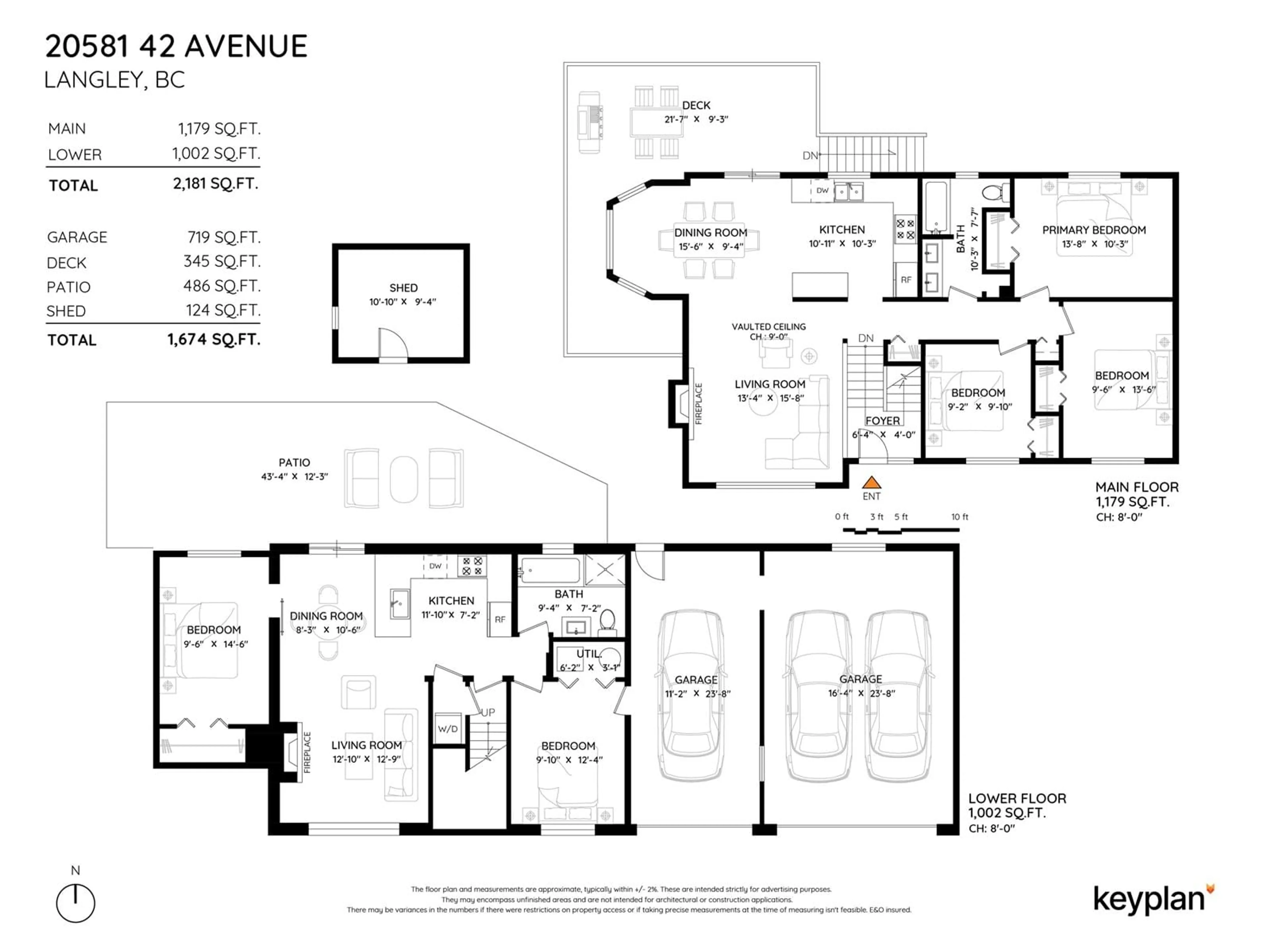 Floor plan for 20581 42, Langley British Columbia V3A3A8
