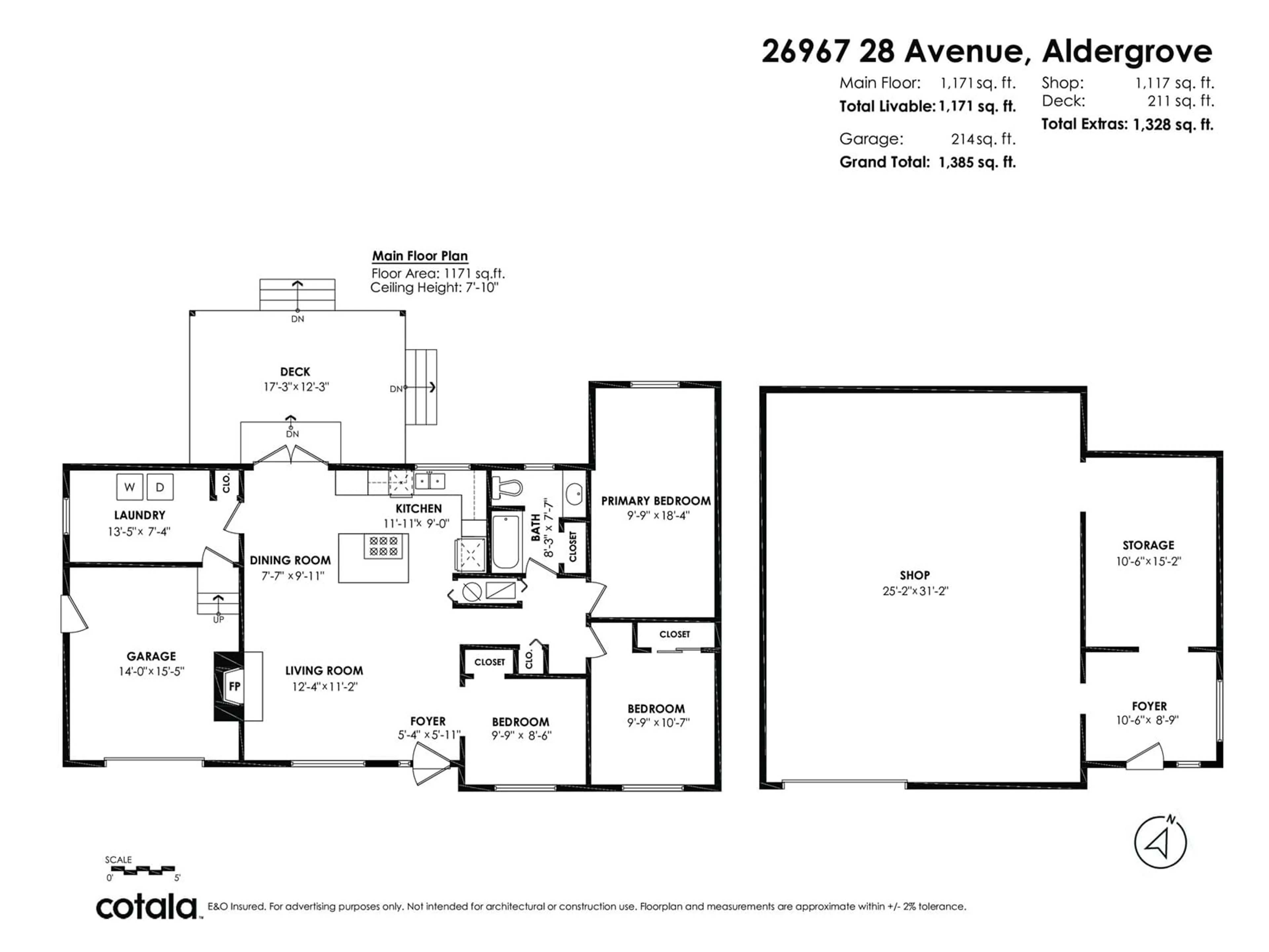 Floor plan for 26967 28, Langley British Columbia V4W3A2