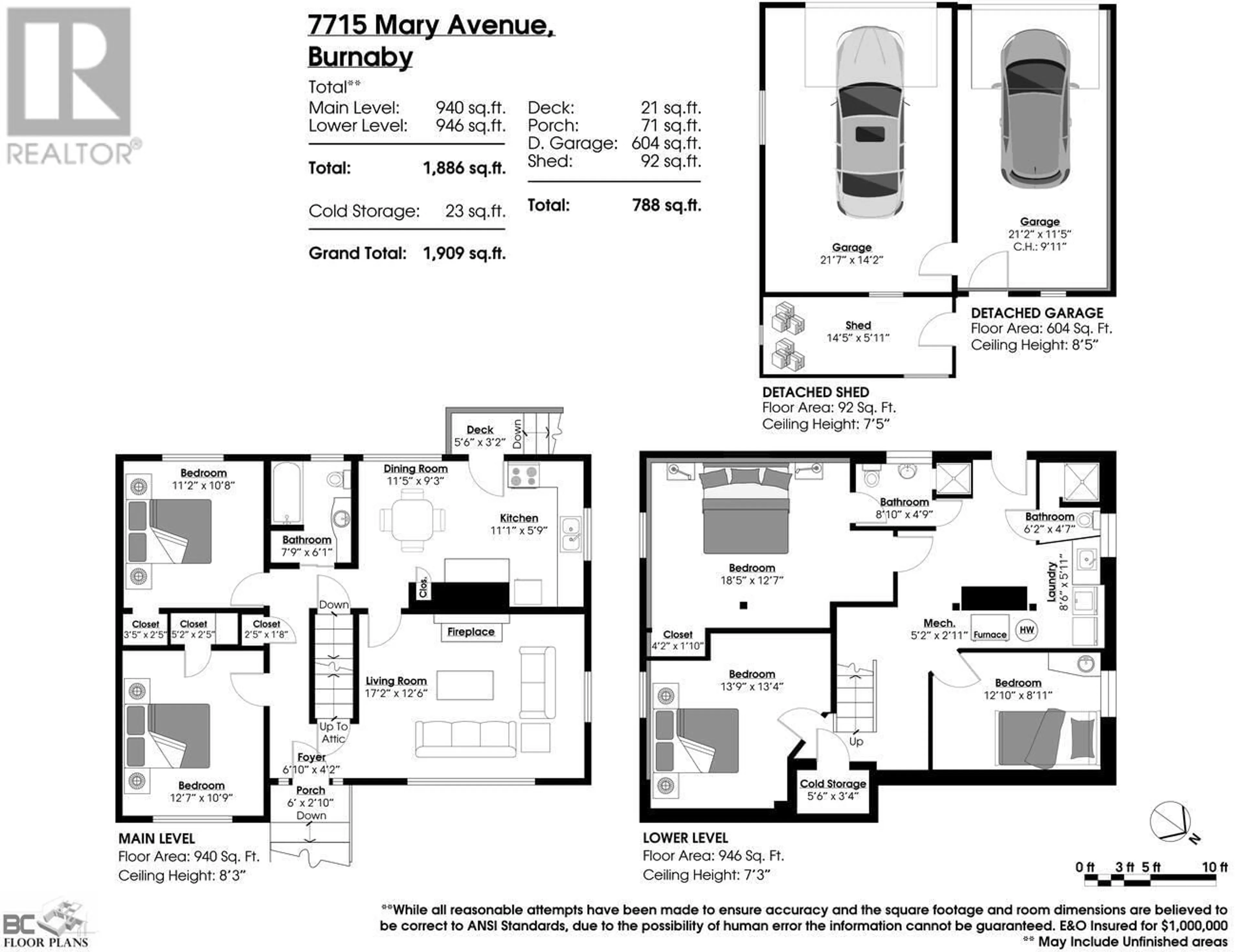 Floor plan for 7715 MARY AVENUE, Burnaby British Columbia V3N3G9