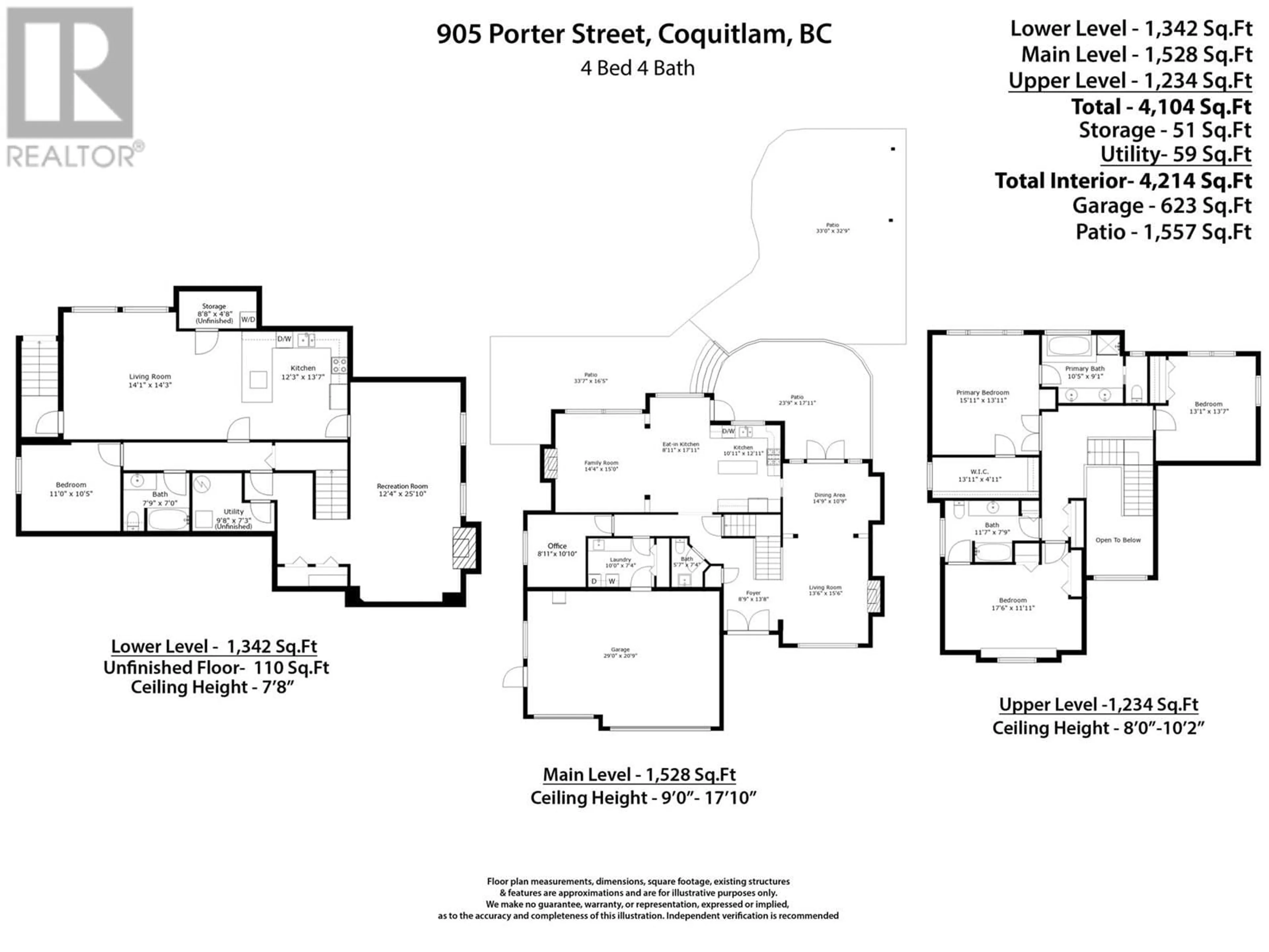 Floor plan for 905 PORTER STREET, Coquitlam British Columbia V3J5B9