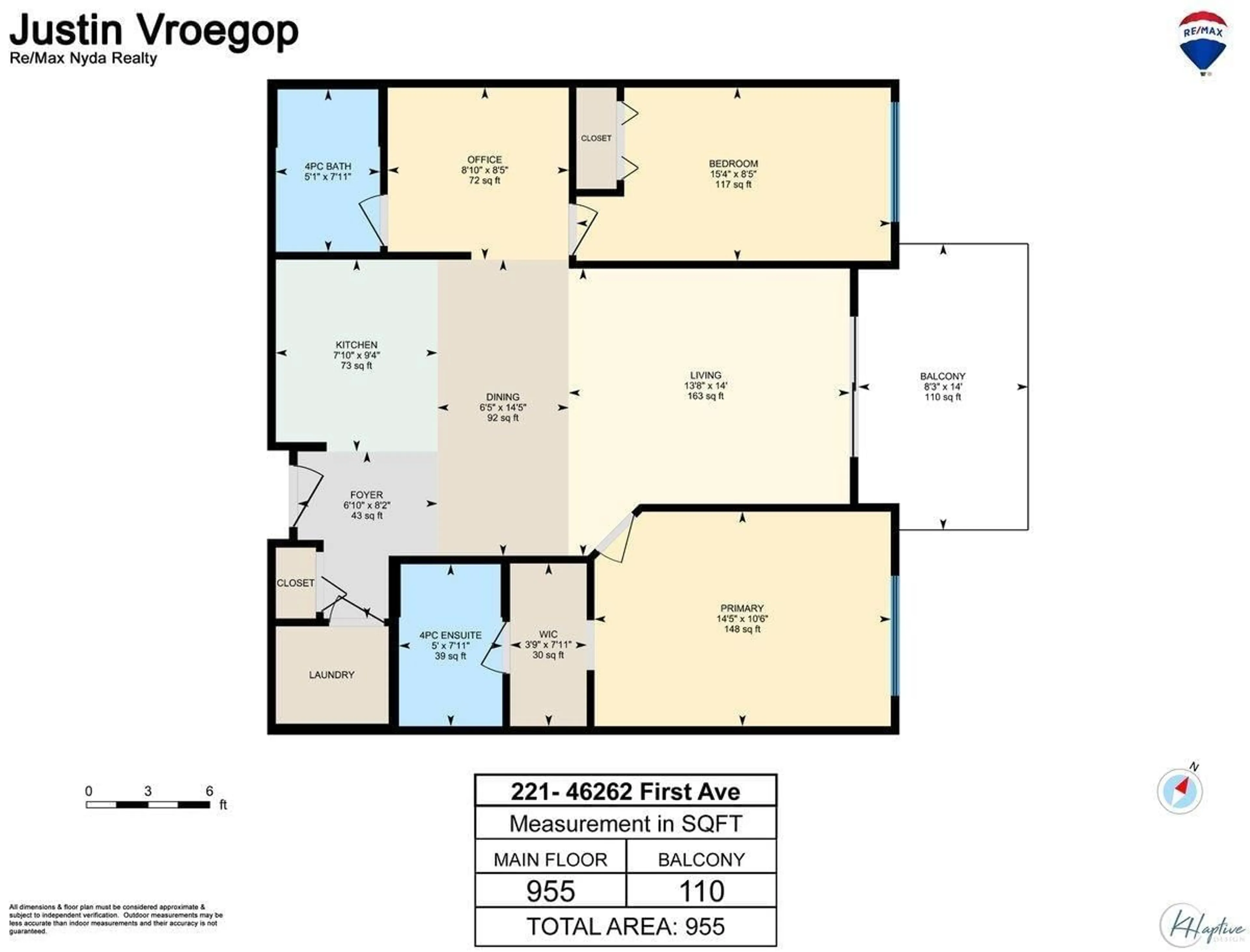 Floor plan for 221 - 46262 FIRST AVENUE, Chilliwack British Columbia V2P0C3