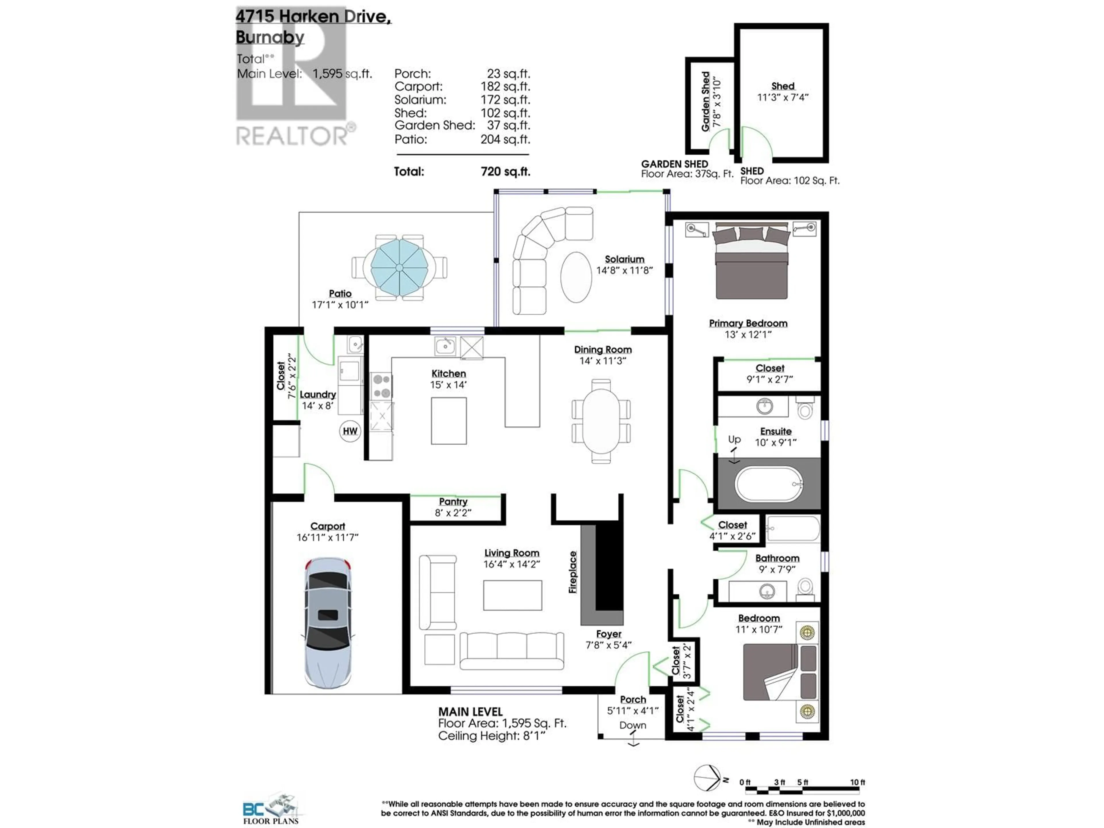 Floor plan for 4715 HARKEN DRIVE, Burnaby British Columbia V5G2M8