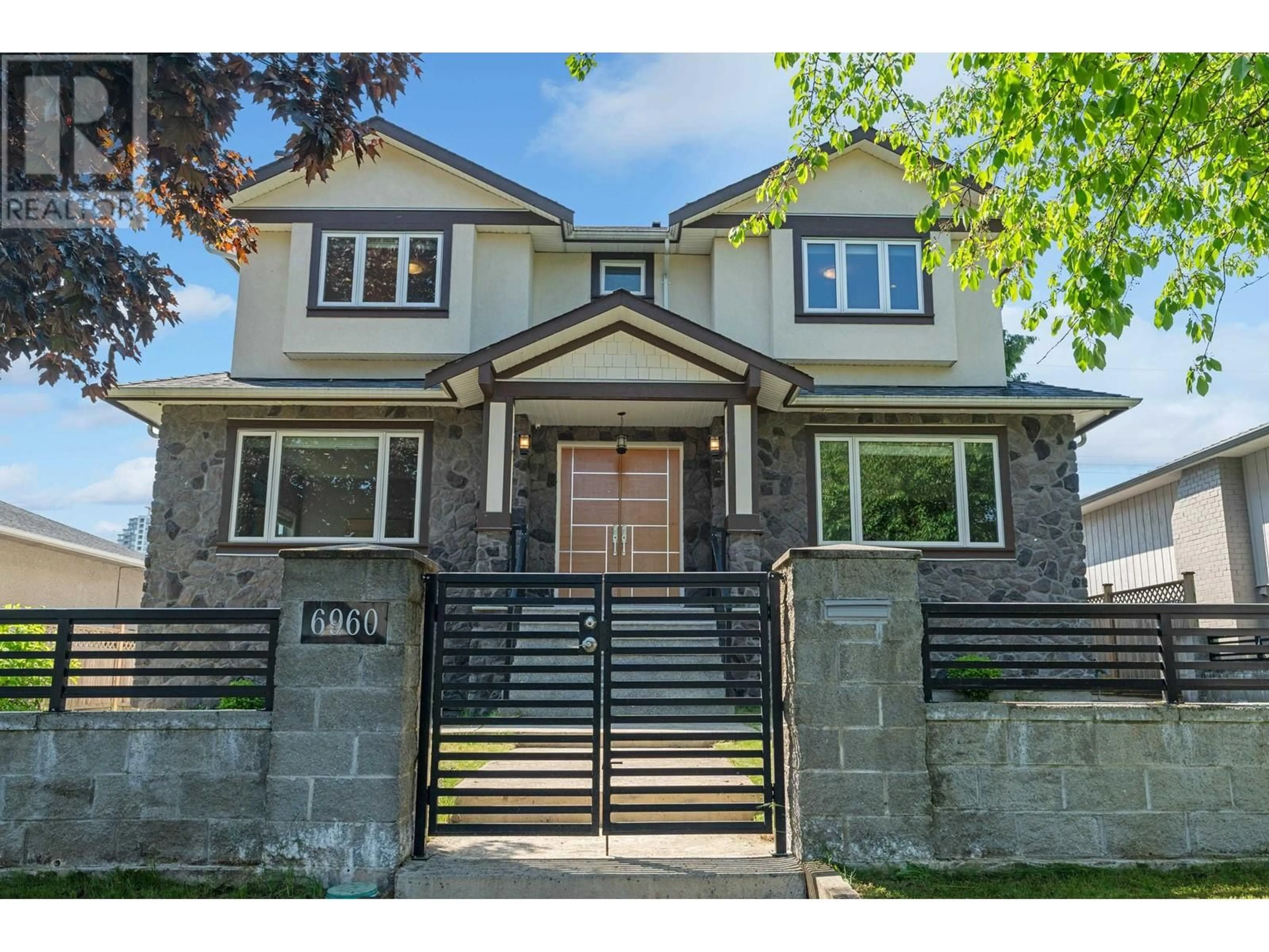 Home with brick exterior material, street for 6960 BRYANT COURT, Burnaby British Columbia V5E1S9