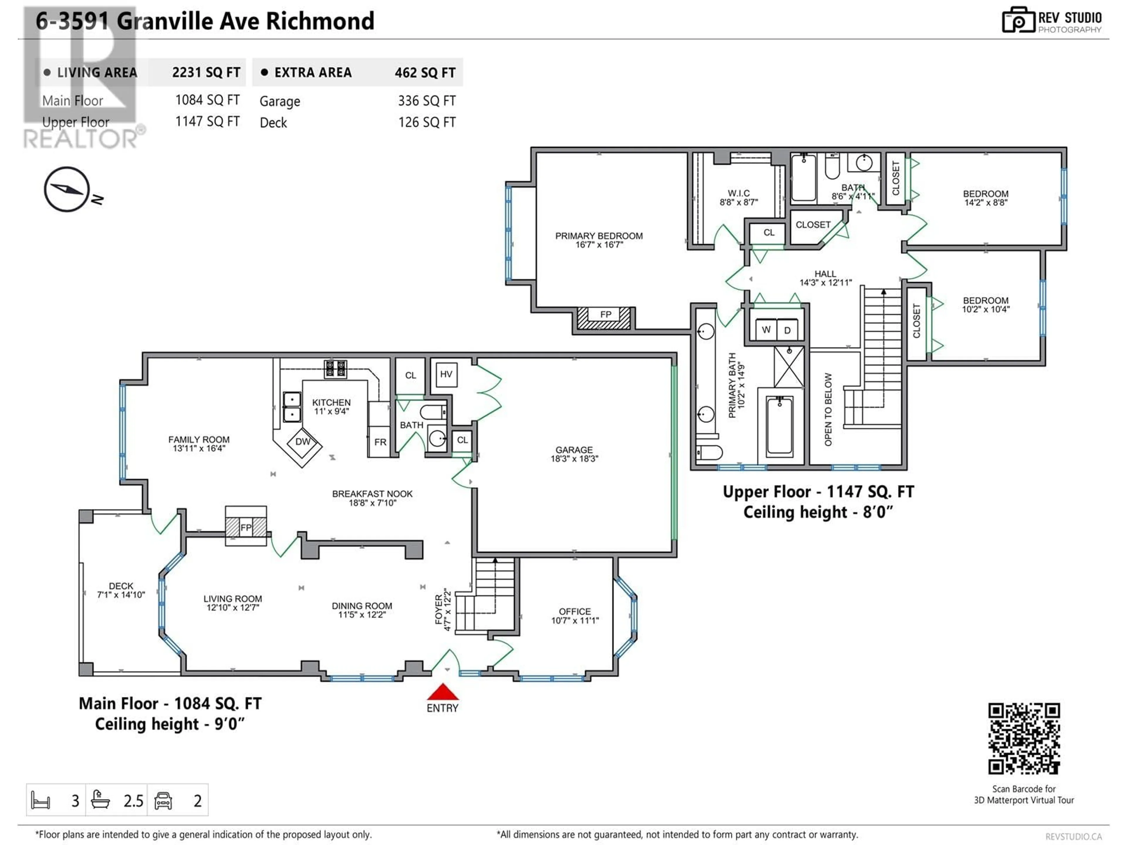 Floor plan for 6 - 3591 GRANVILLE AVENUE, Richmond British Columbia V7C1C8