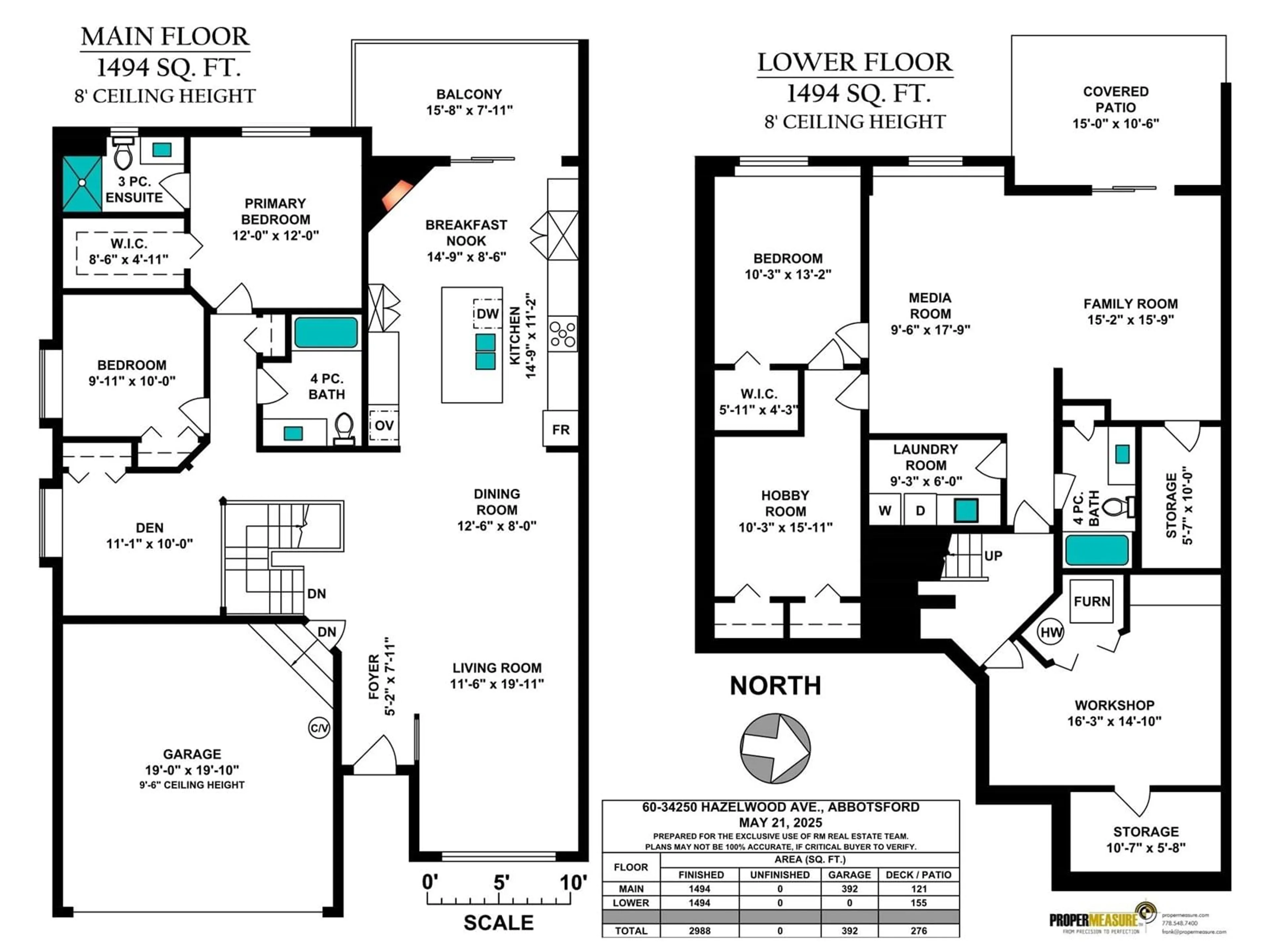 Floor plan for 60 - 34250 HAZELWOOD, Abbotsford British Columbia V2S7L4