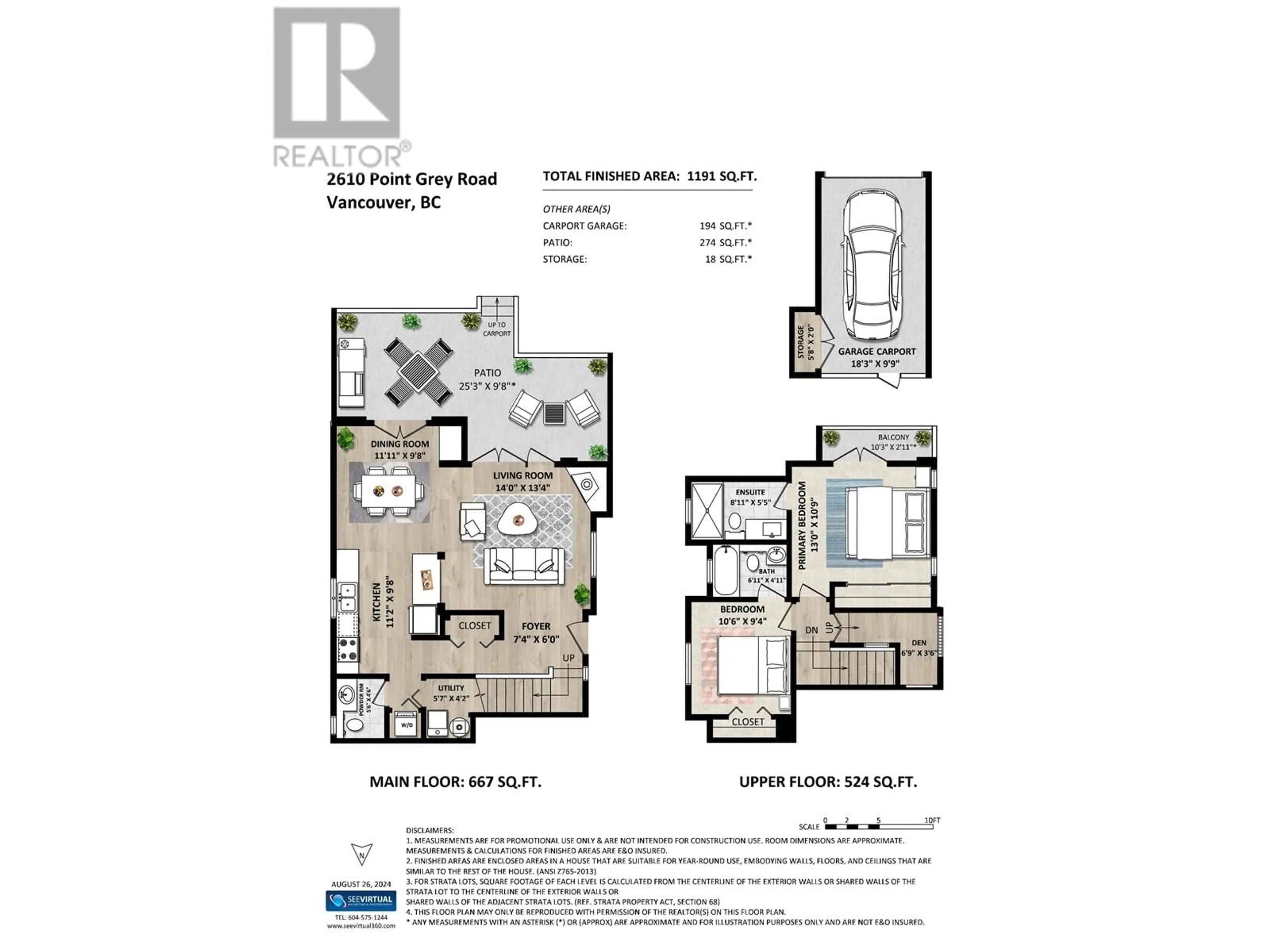 Floor plan for 2610 POINT GREY ROAD, Vancouver British Columbia V6K1A5
