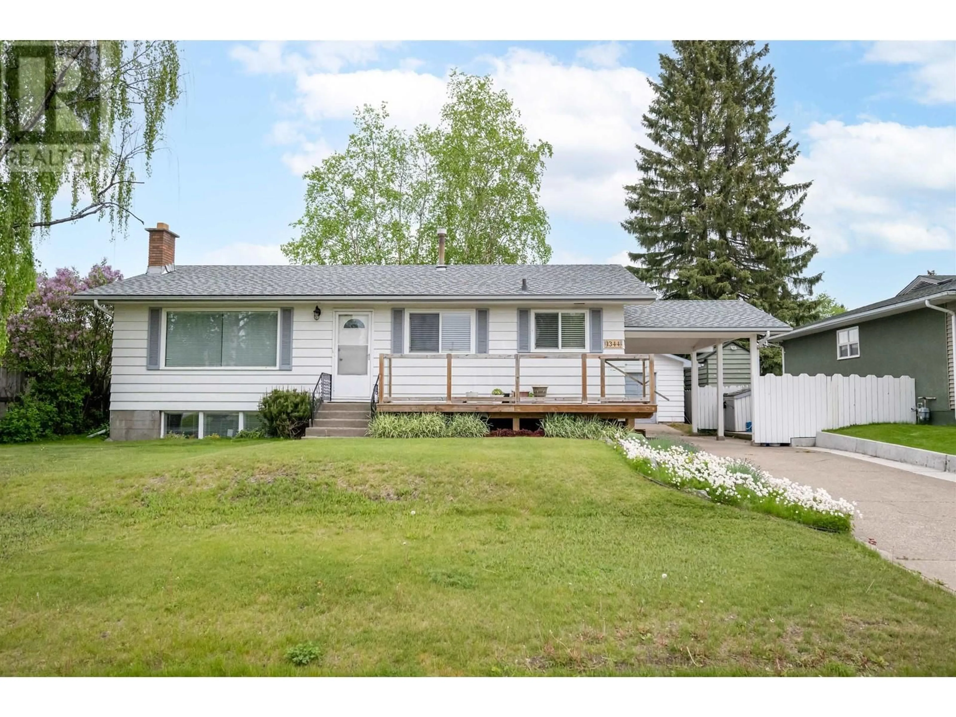 Home with vinyl exterior material, street for 1344 ALEZA CRESCENT, Prince George British Columbia V2M4E8