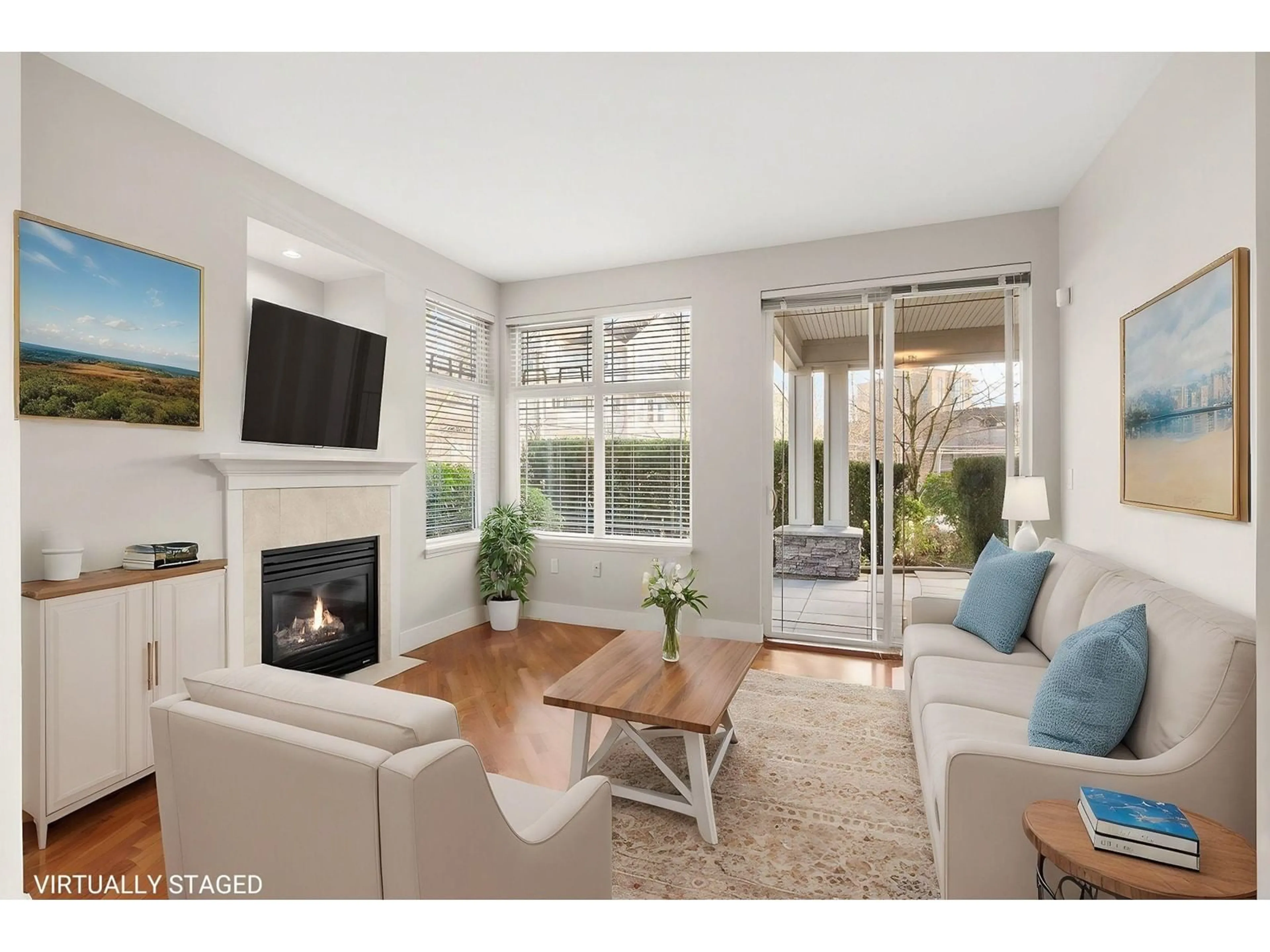 Living room with furniture, unknown for 107 - 15392 16A, Surrey British Columbia V4A1S9