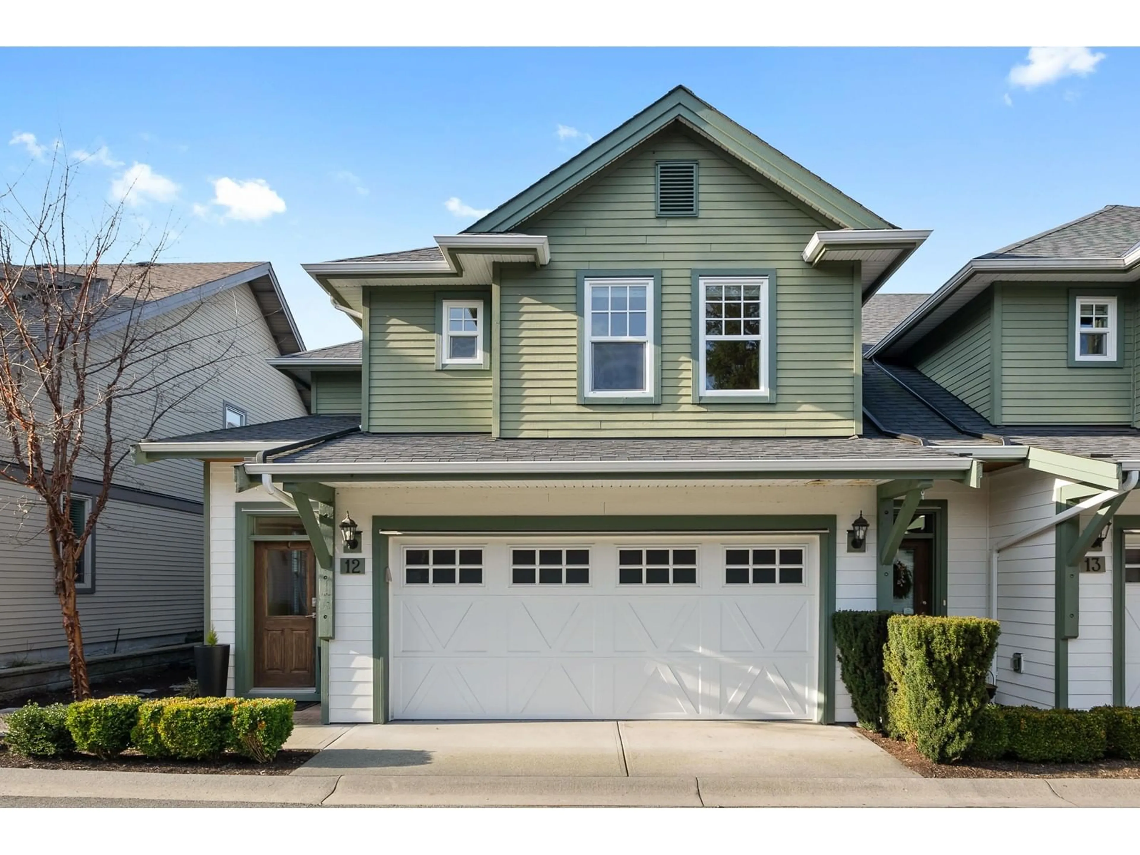 Home with vinyl exterior material, street for 12 - 9235 MCBRIDE, Langley British Columbia V1M2S6