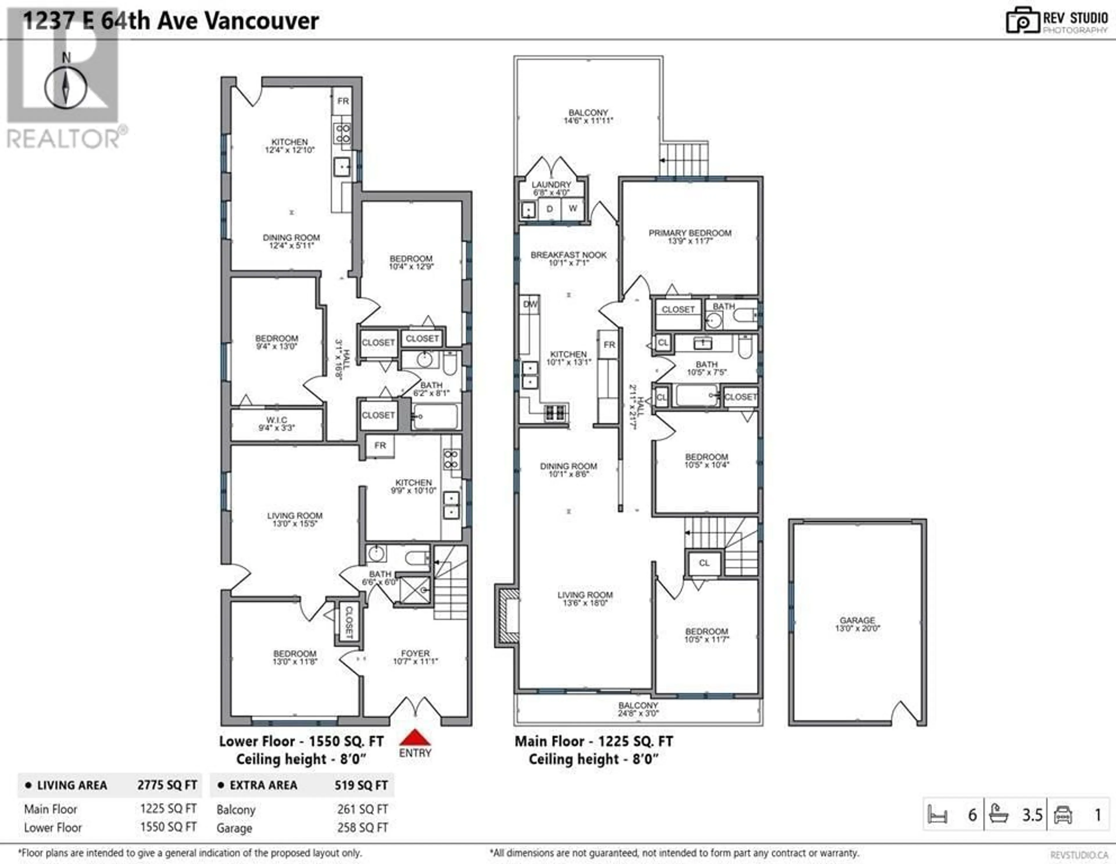 Floor plan for 1237 64TH AVENUE, Vancouver British Columbia V5X2N8