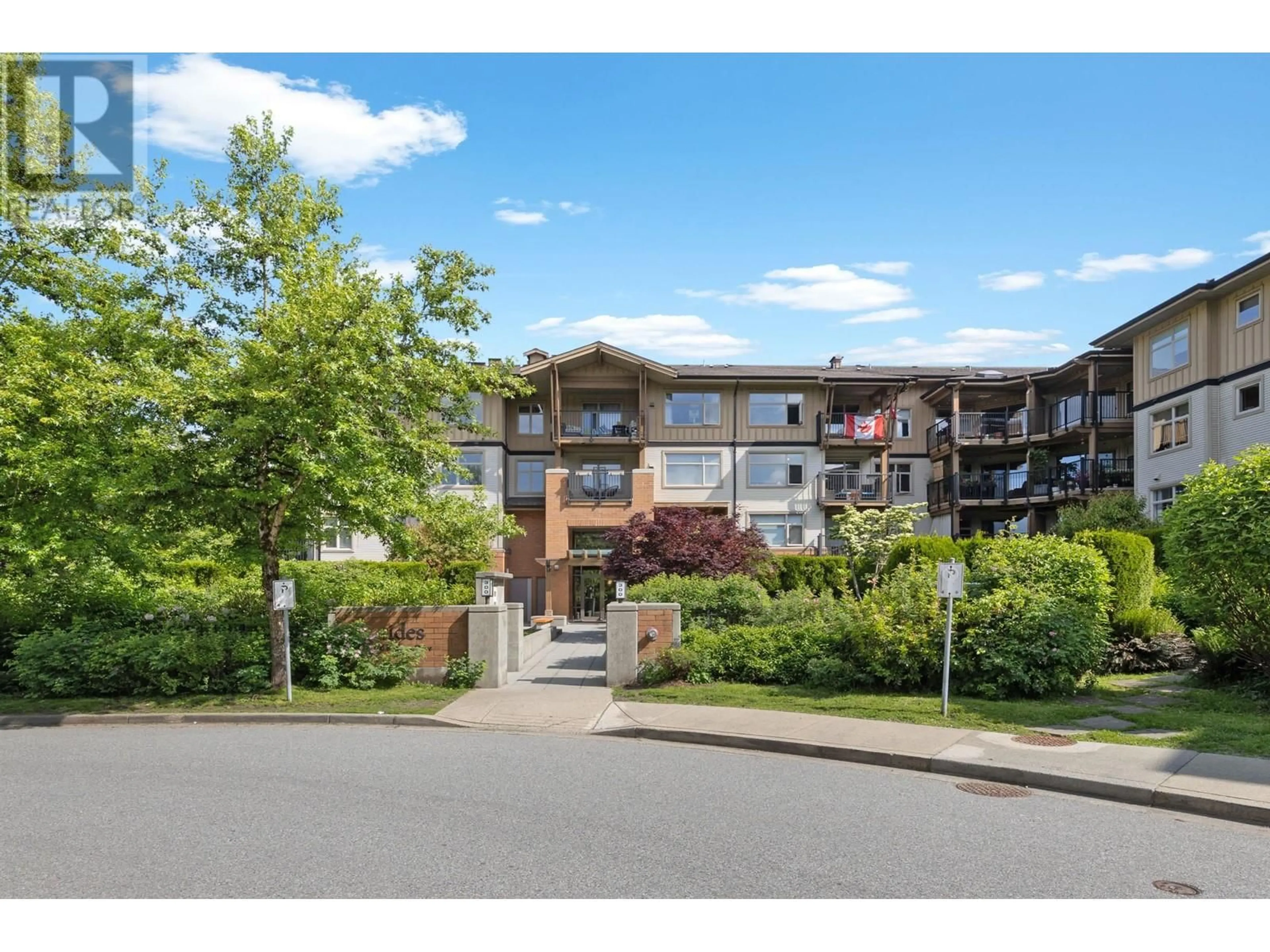 A pic from outside/outdoor area/front of a property/back of a property/a pic from drone, mountain view for 209 - 300 KLAHANIE DRIVE, Port Moody British Columbia V3H5K8