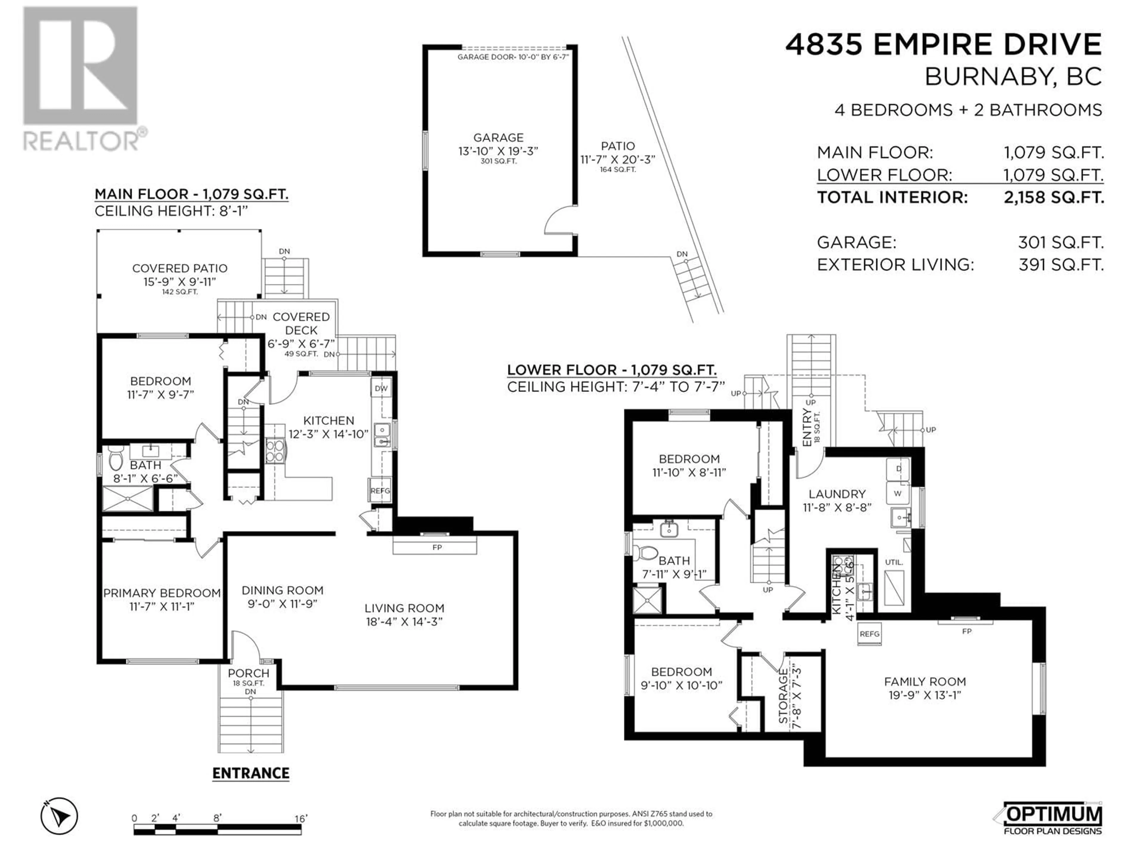 Floor plan for 4835 EMPIRE DRIVE, Burnaby British Columbia V5C5P9