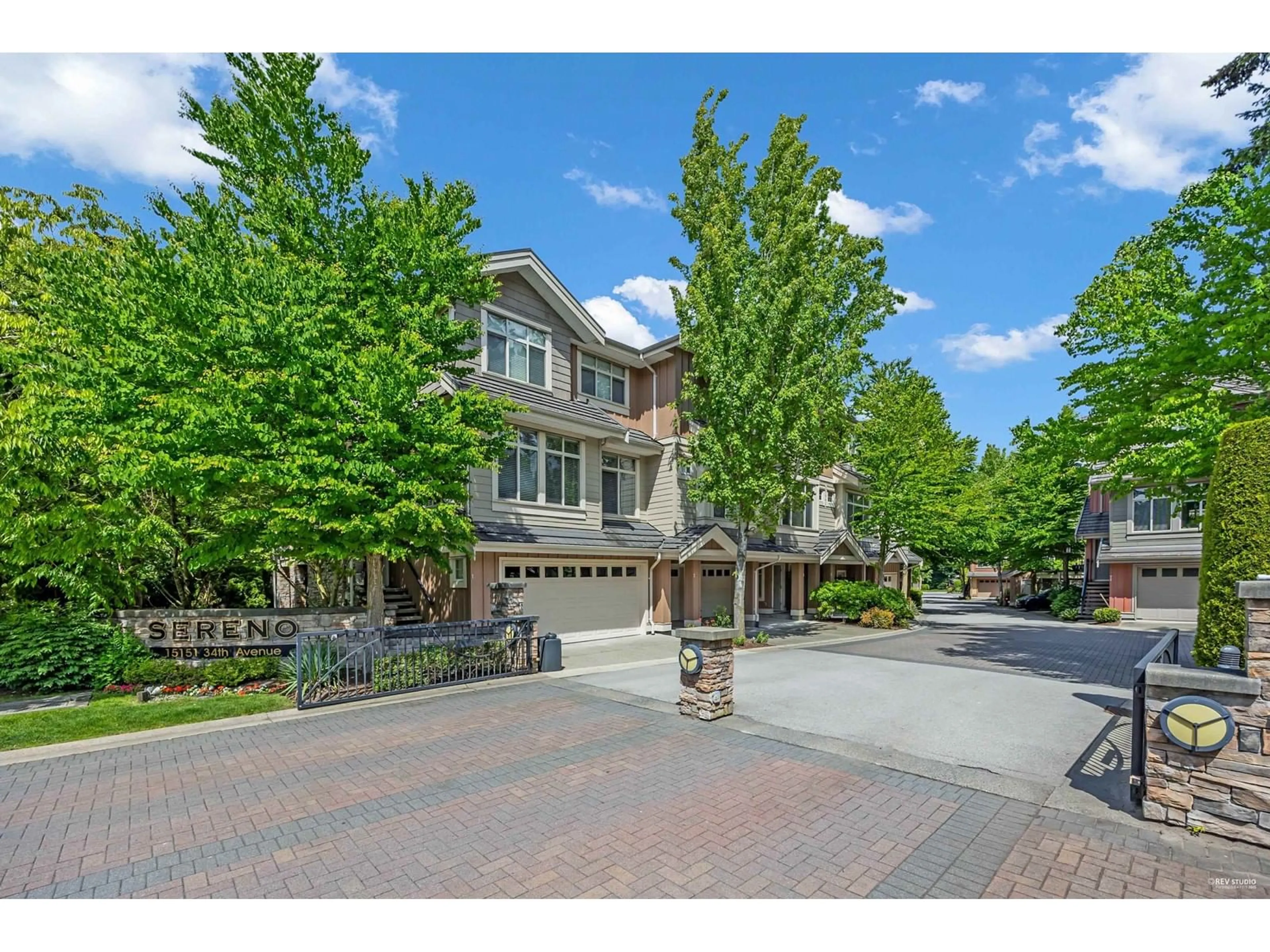 A pic from outside/outdoor area/front of a property/back of a property/a pic from drone, street for 3 - 15151 34, Surrey British Columbia V3S4P5