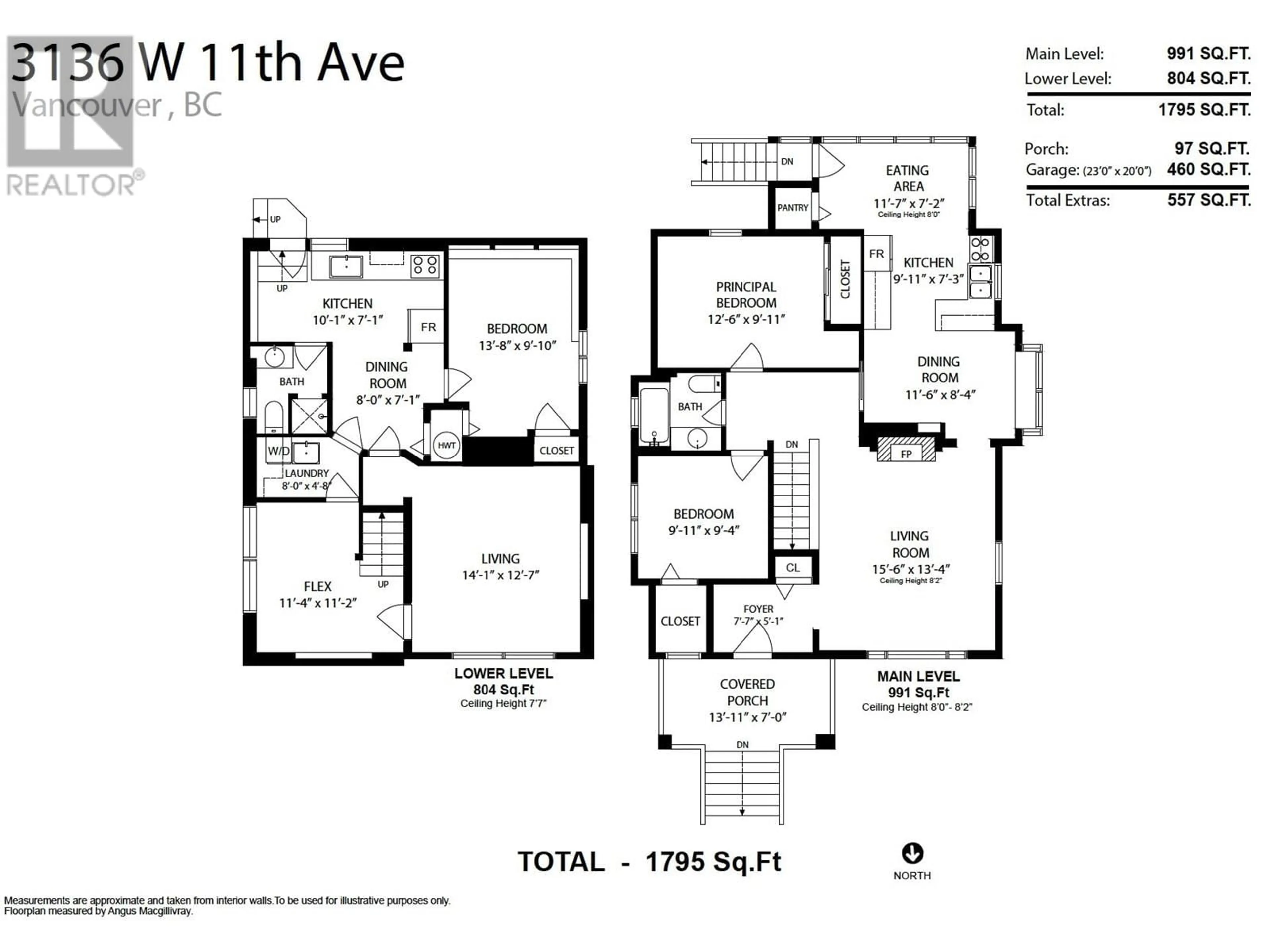 Floor plan for 3136 11TH AVENUE, Vancouver British Columbia V6K2M7