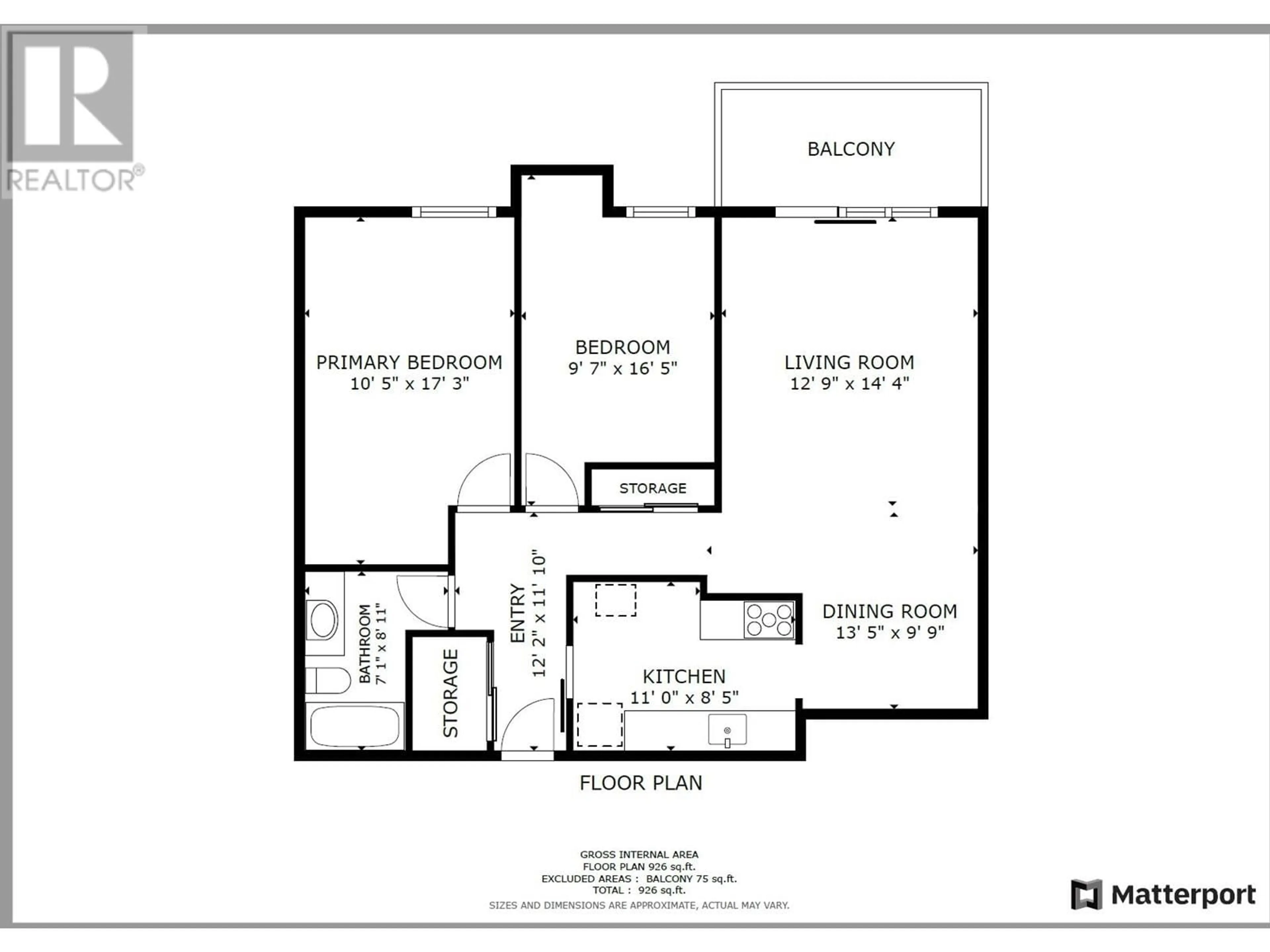 Floor plan for 203 - 5471 ARCADIA ROAD, Richmond British Columbia V6X2H1