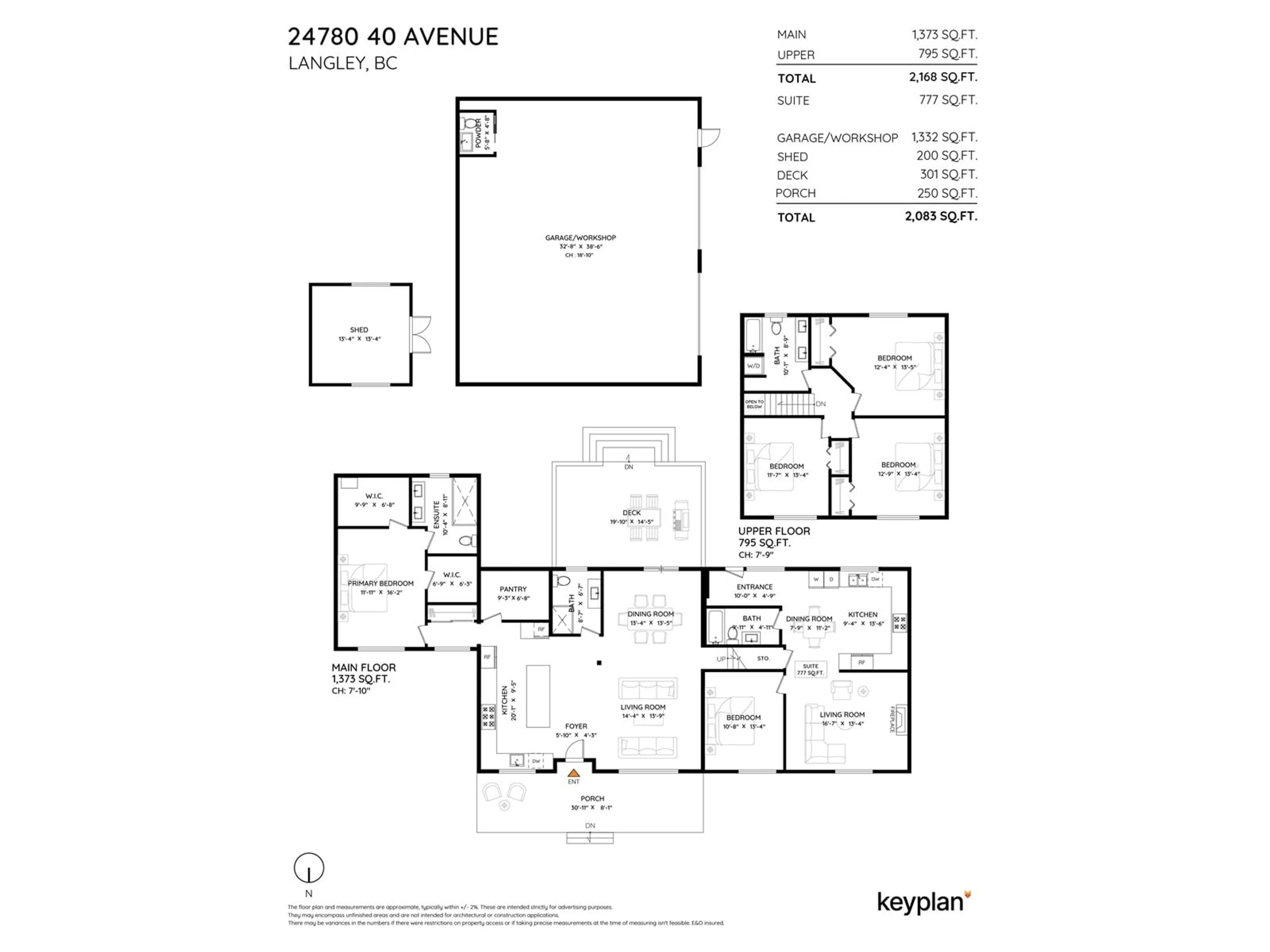 Floor plan for 24780 40, Langley British Columbia V2Z2L9