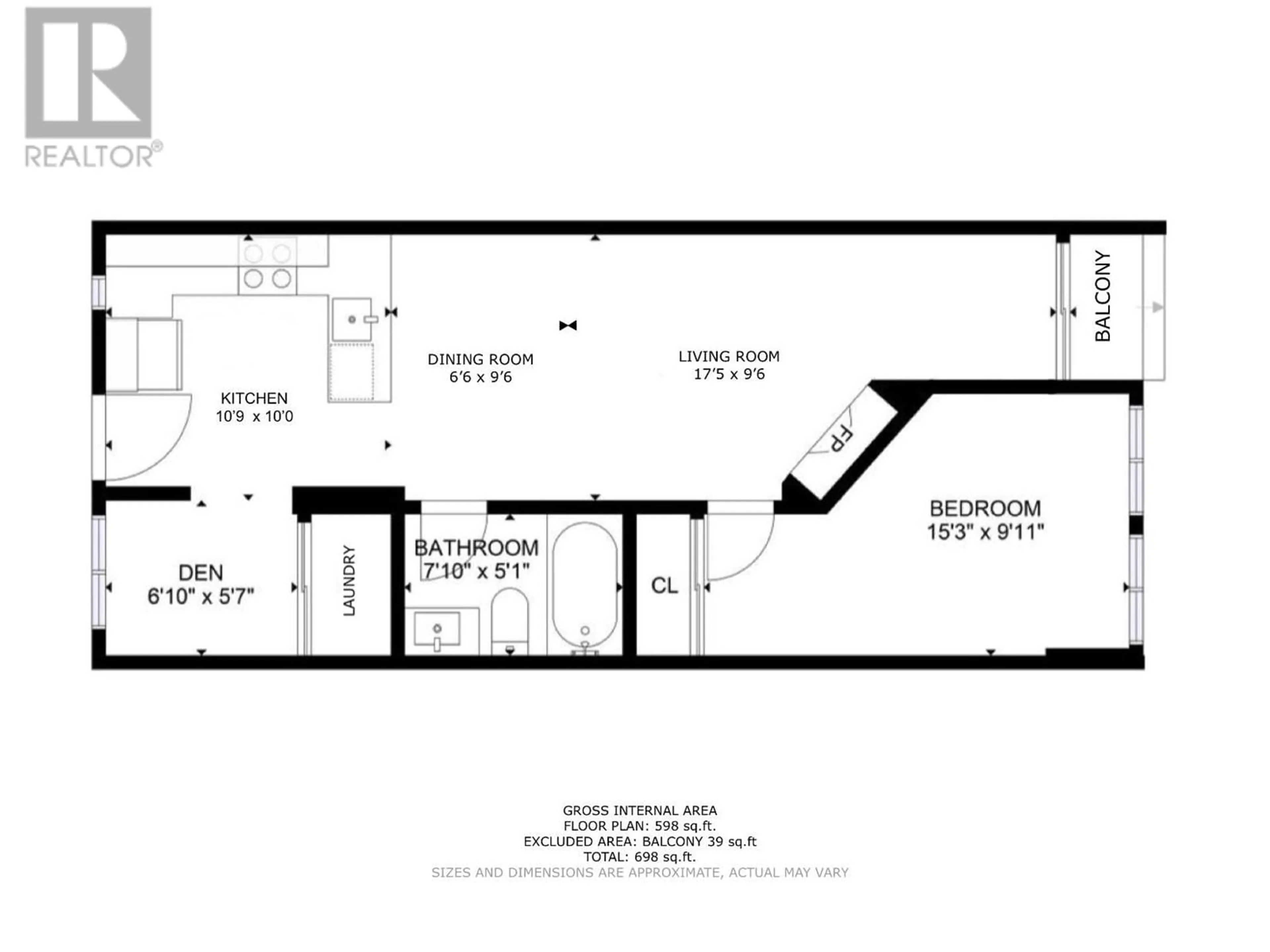 Floor plan for 225 - 528 ROCHESTER AVENUE, Coquitlam British Columbia V3K7A5