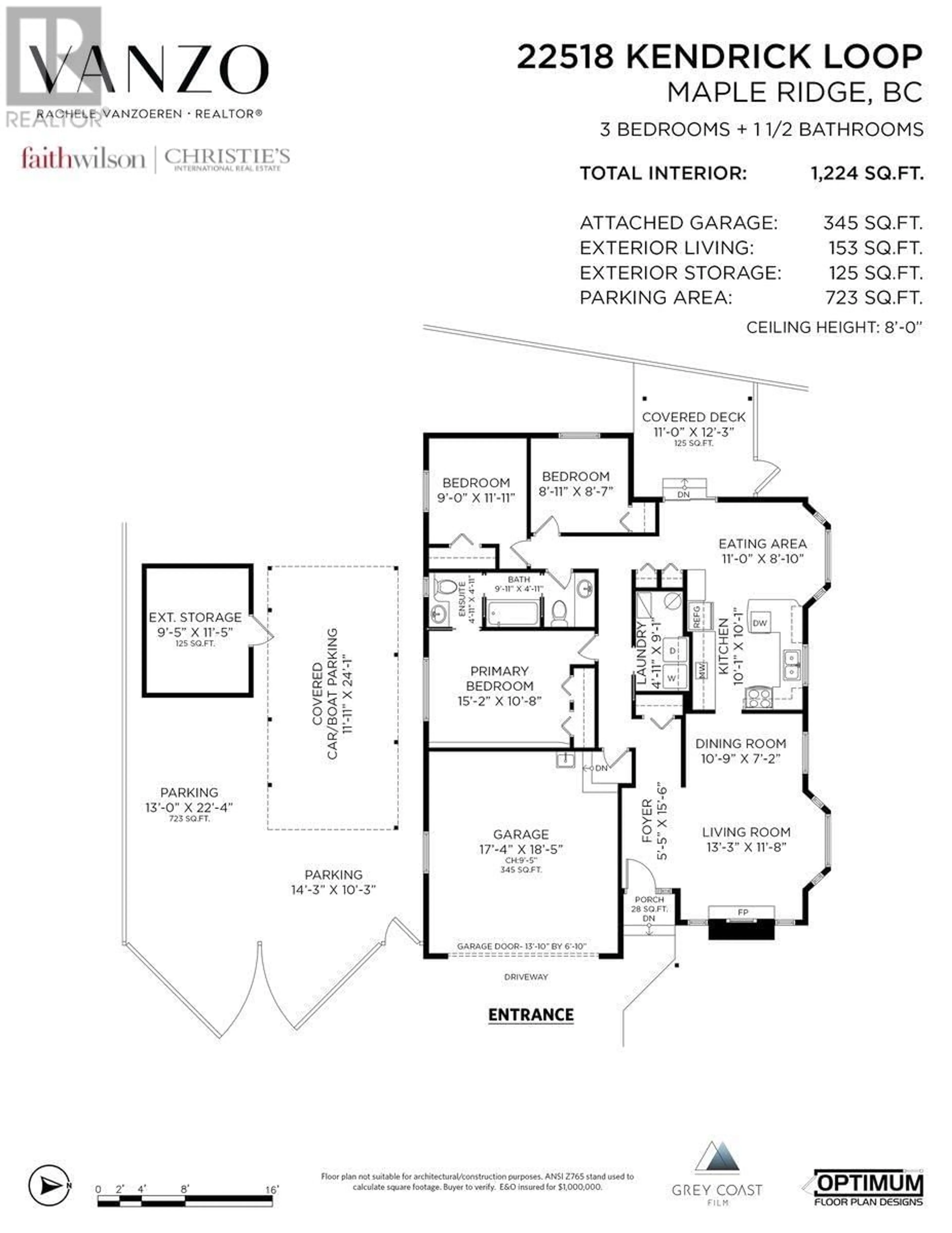 Floor plan for 22518 KENDRICK LOOP, Maple Ridge British Columbia V2X9N5