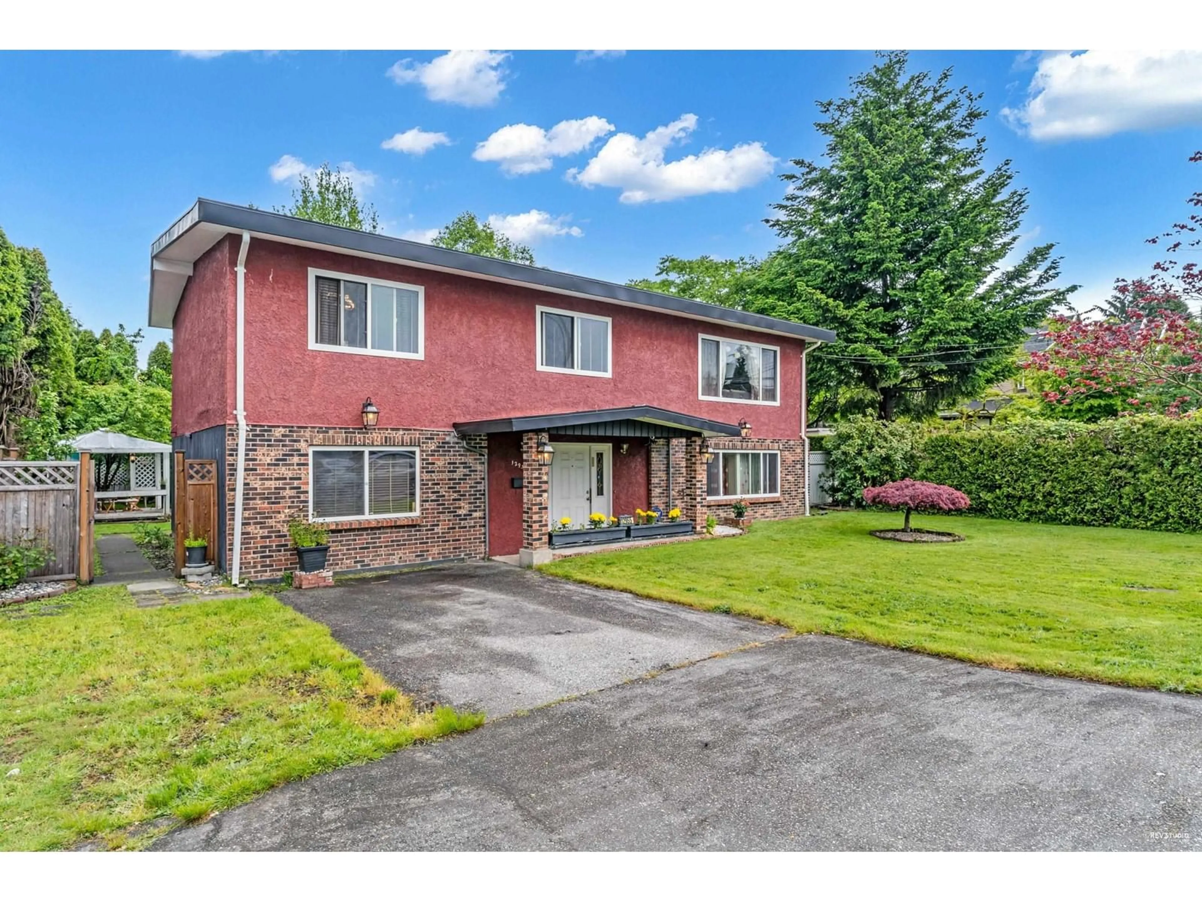 Home with brick exterior material, street for 12955 102, Surrey British Columbia V3T1N1