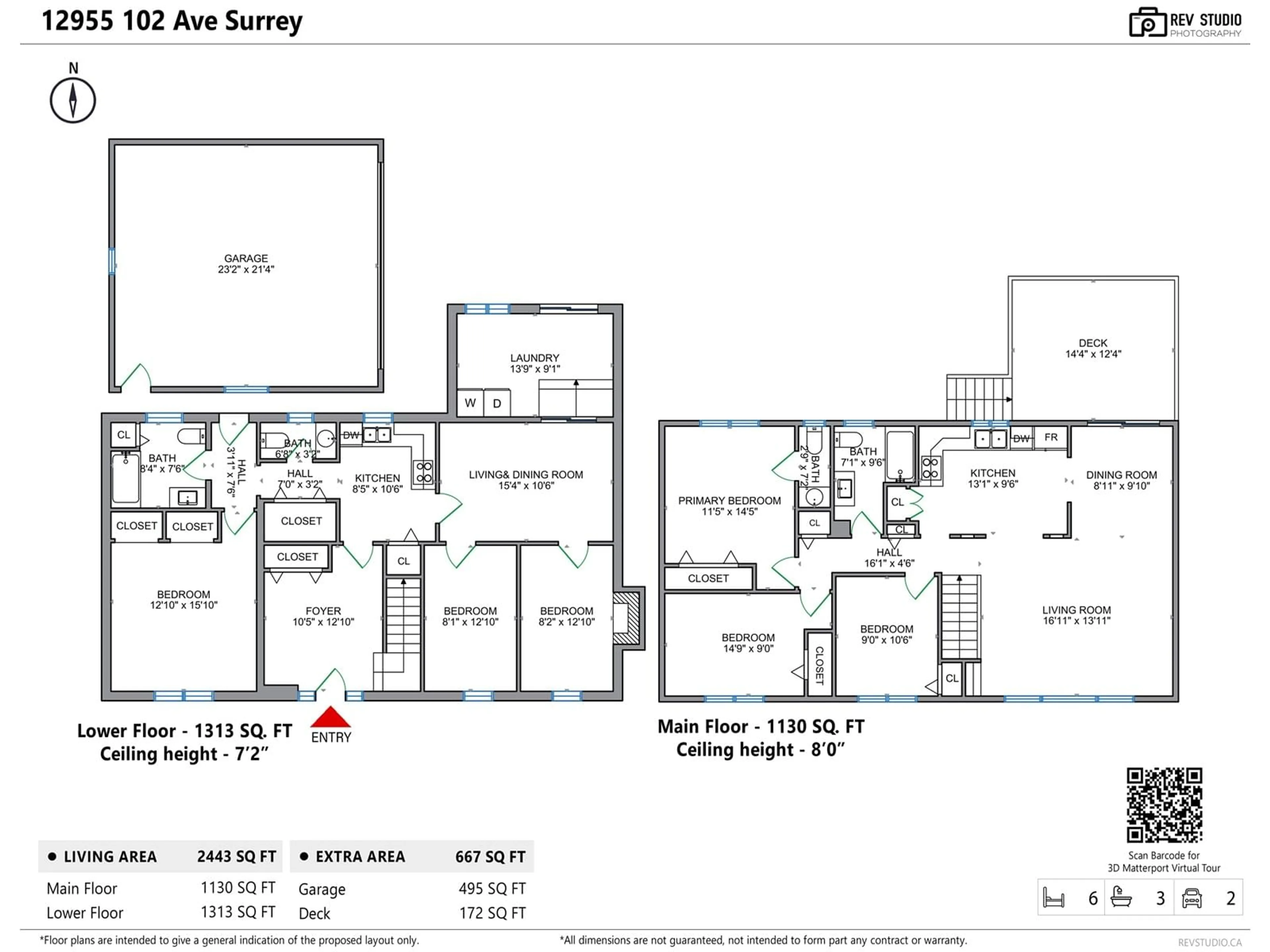 Floor plan for 12955 102, Surrey British Columbia V3T1N1