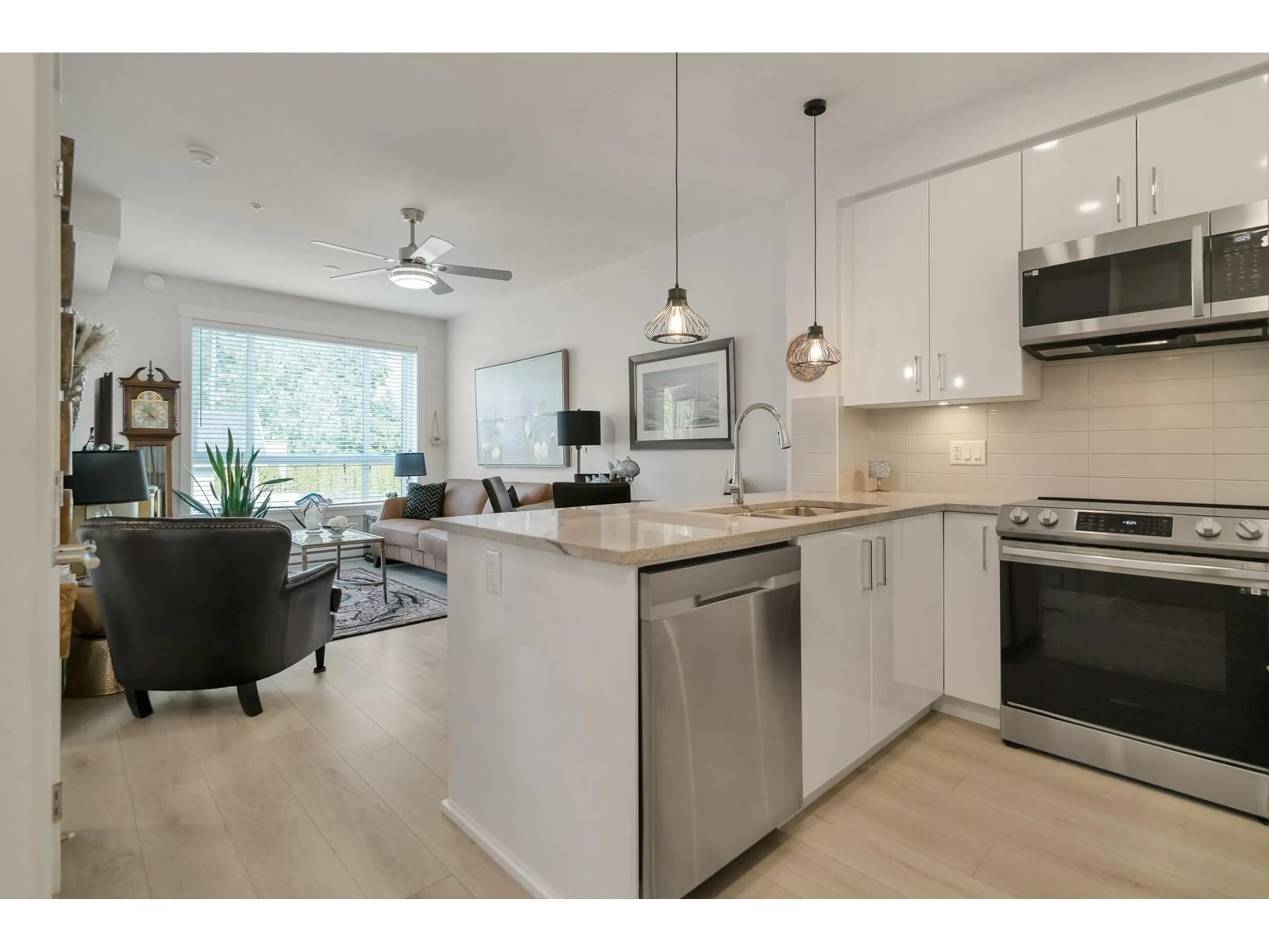 Open concept kitchen, unknown for 313 - 32690 14, Mission British Columbia V2V0K5
