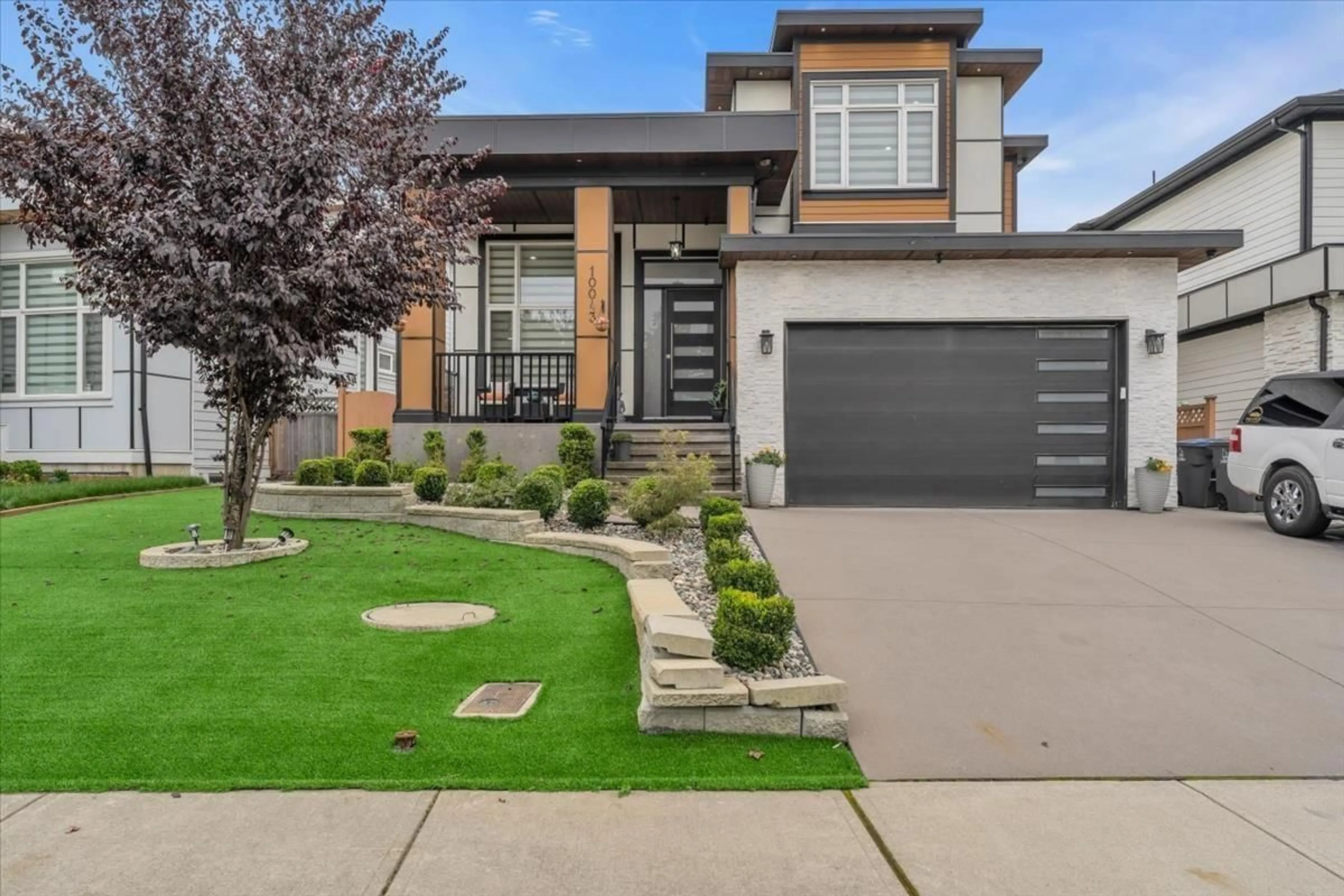Home with brick exterior material, street for 10043 172A, Surrey British Columbia V4N6V8