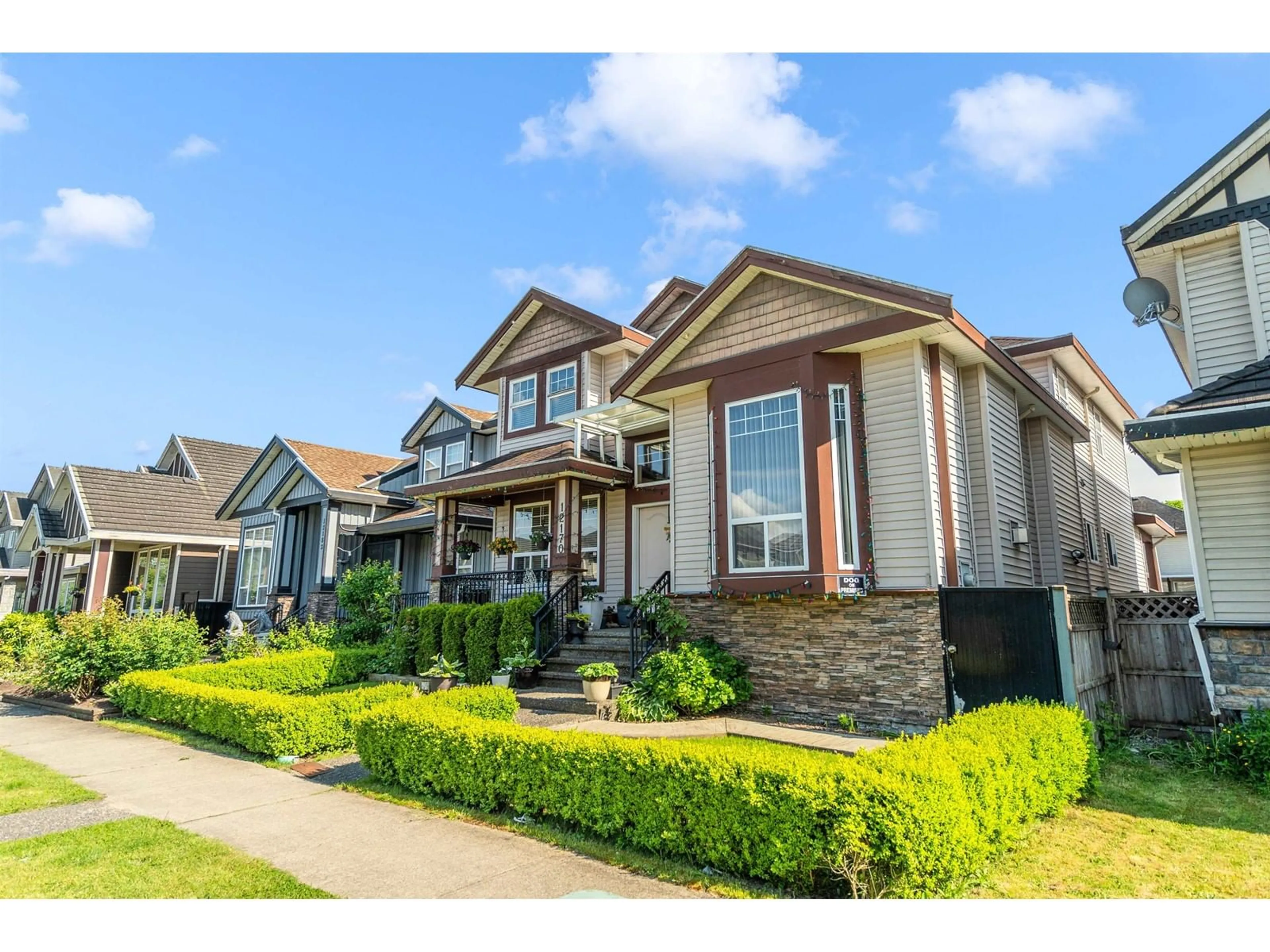 Home with brick exterior material, street for 12170 96A, Surrey British Columbia V3V7C3