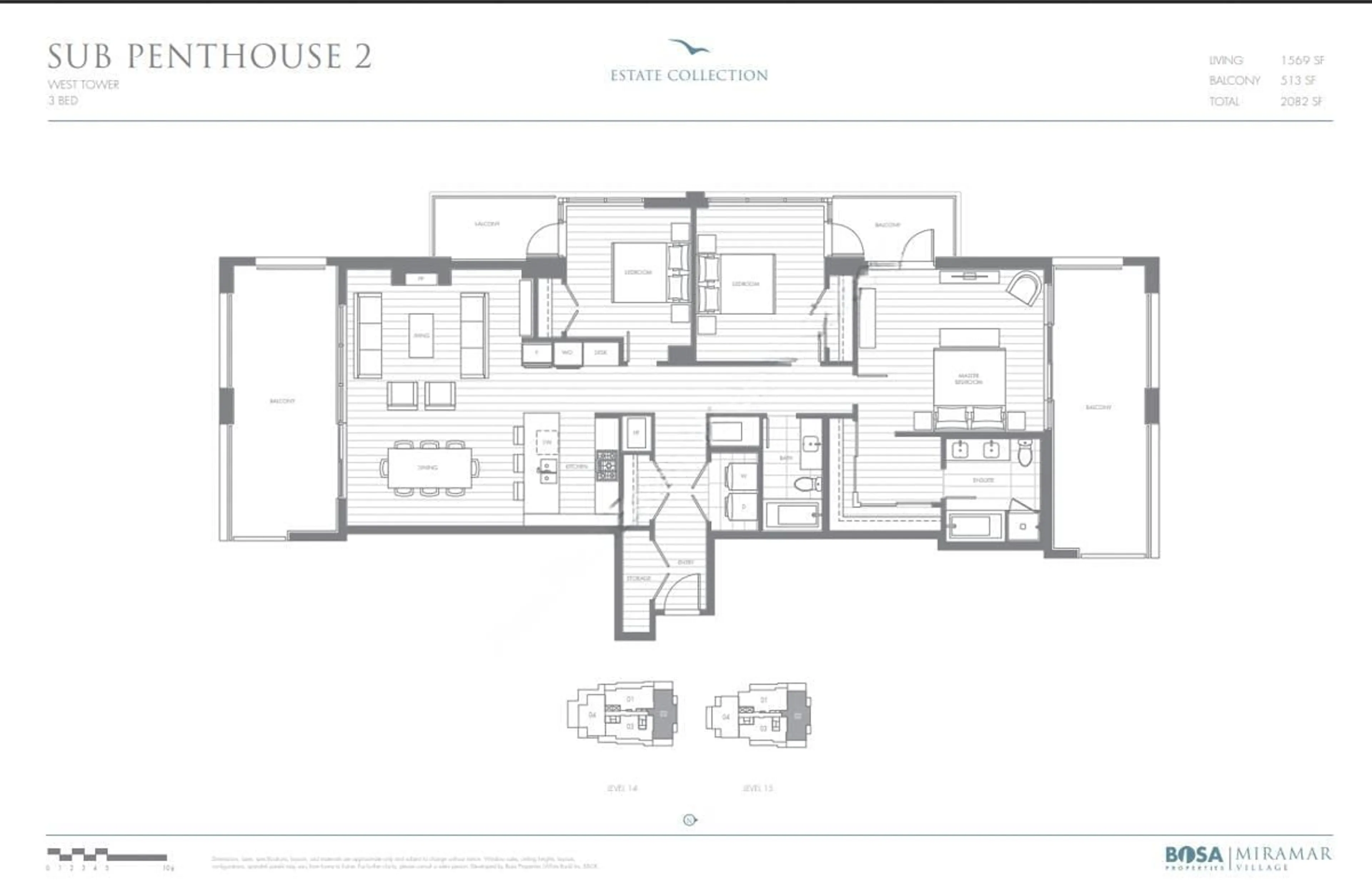 Floor plan for 1502 - 15165 THRIFT, White Rock British Columbia V4B0C1