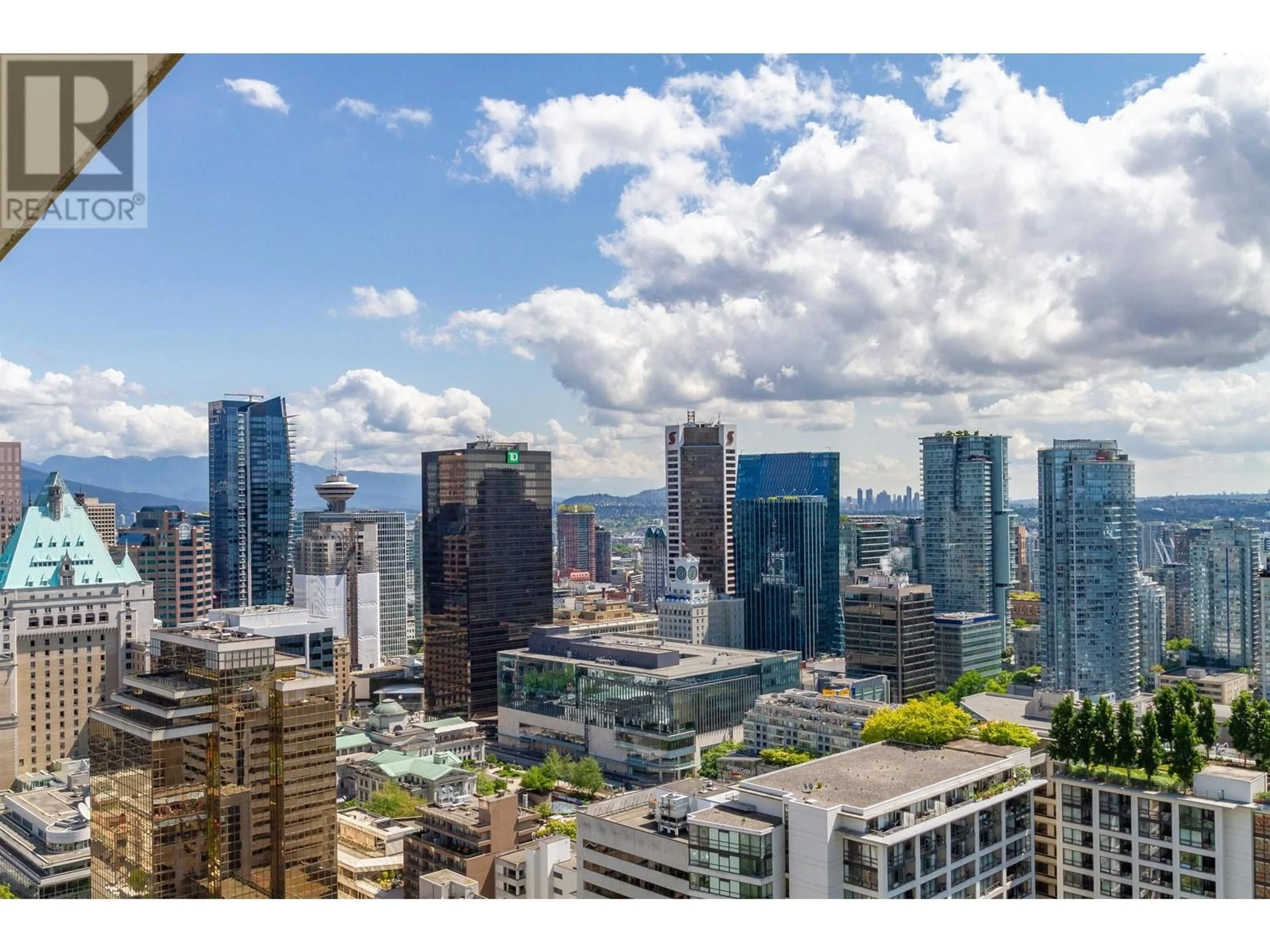 A pic from outside/outdoor area/front of a property/back of a property/a pic from drone, city buildings view from balcony for 3402 - 1028 BARCLAY STREET, Vancouver British Columbia V6E0B1