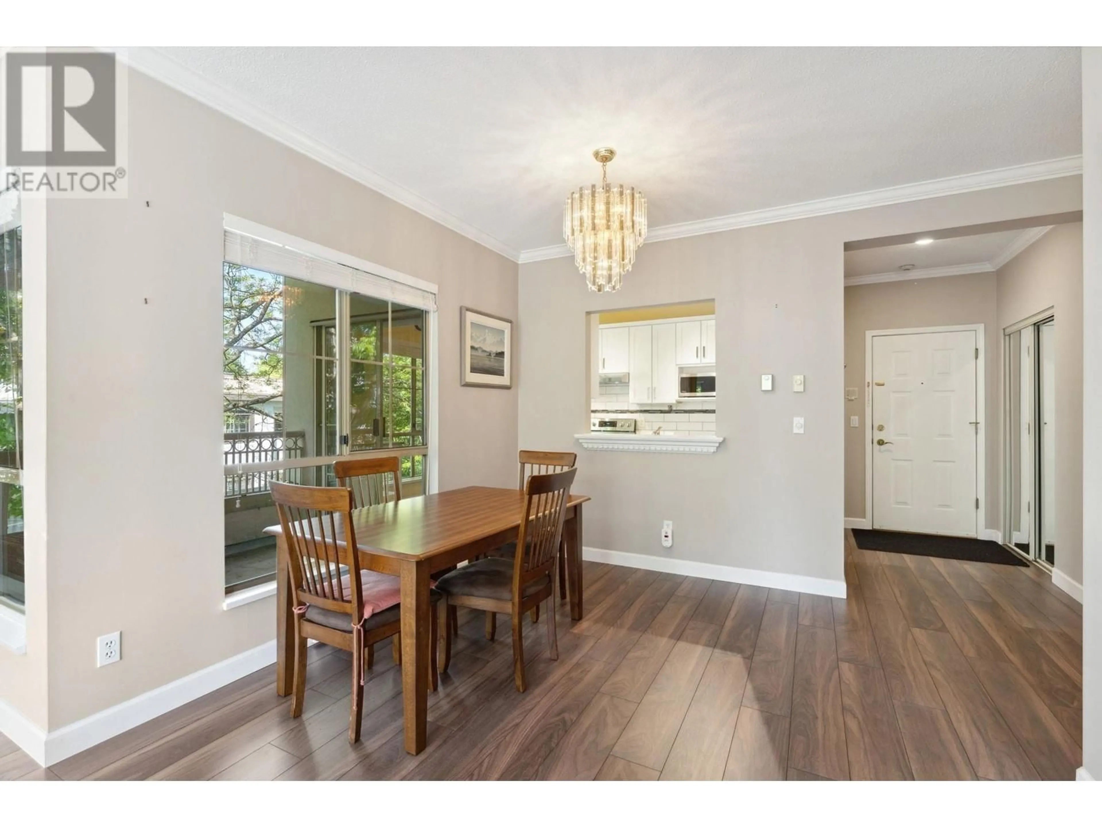 Dining room, wood/laminate floor for 205 - 8500 GENERAL CURRIE ROAD, Richmond British Columbia V6Y3V4