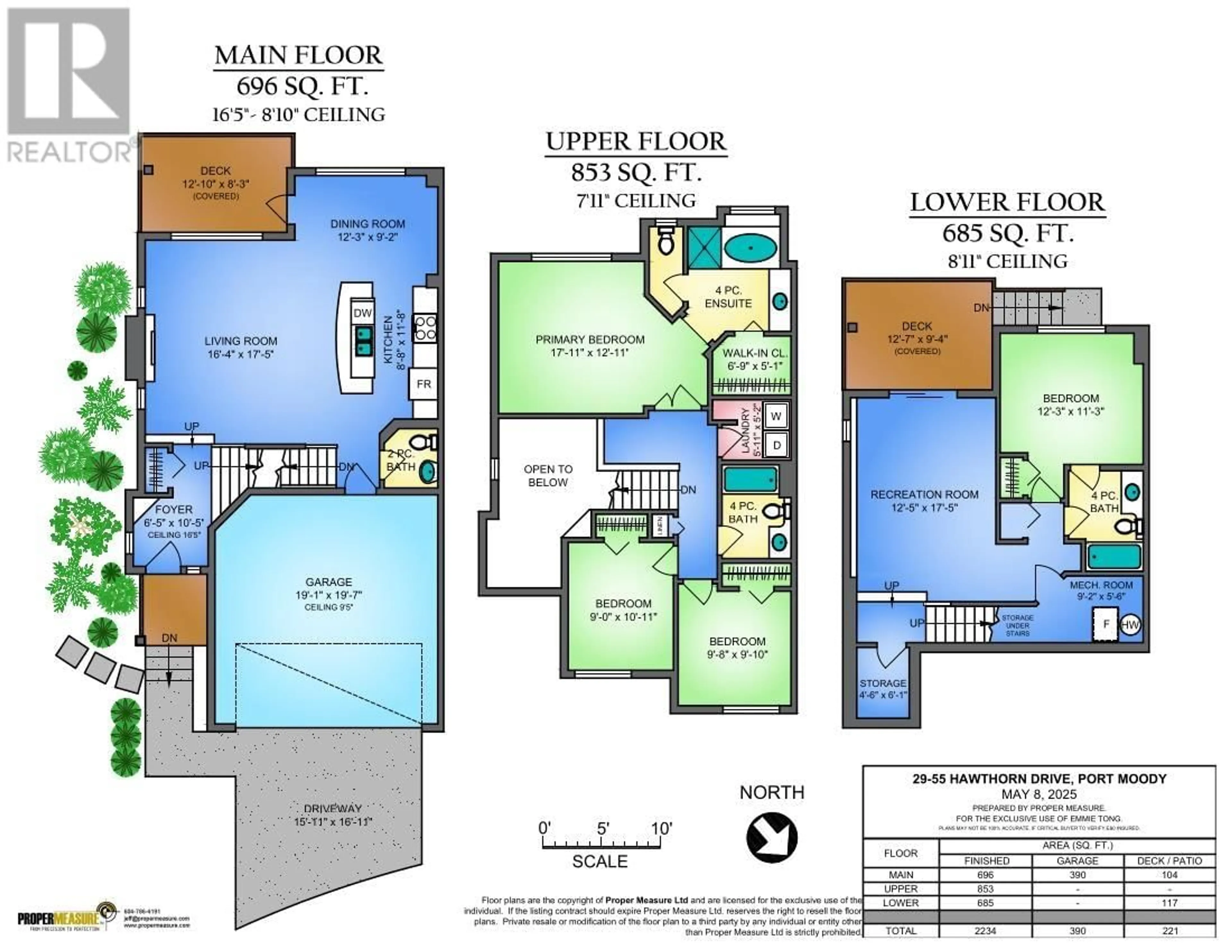 Floor plan for 29 - 55 HAWTHORN DRIVE, Port Moody British Columbia V3H0B3
